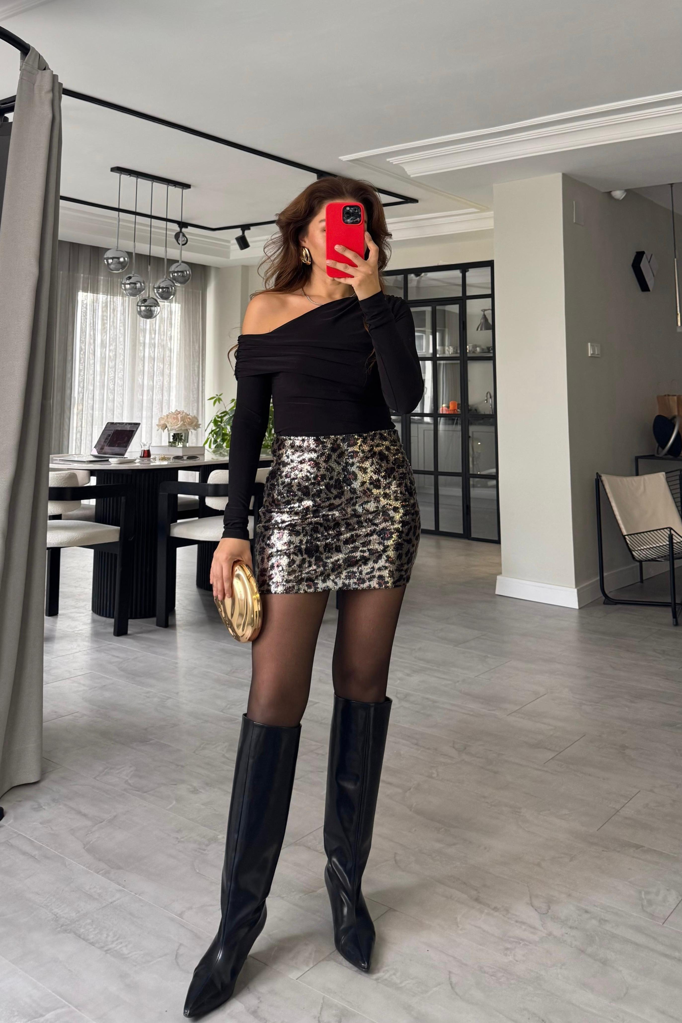 PAYETLİ MİNİ ETEK/1351