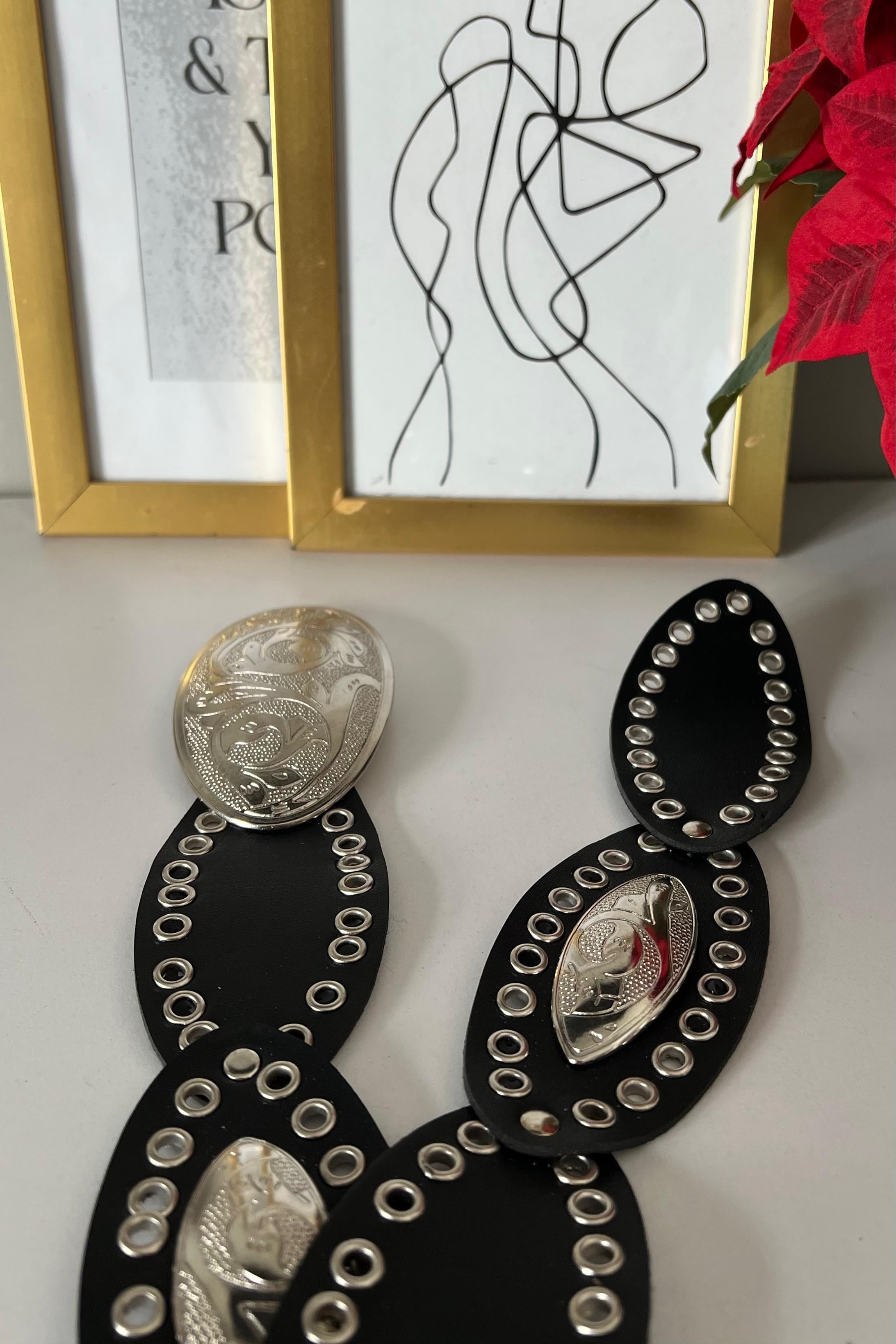 BOHEM SİLVER DERİ BEL KEMERİ