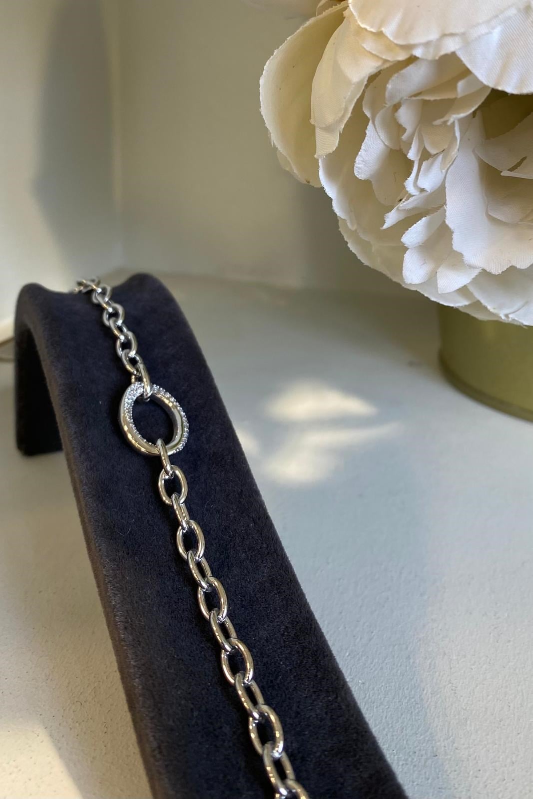 OVAL ZİRKON TAŞLI BİLEZİK