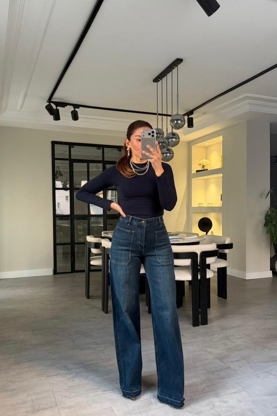 FLARED MASSİMO YÜKSEK BEL PALAZZO JEAN