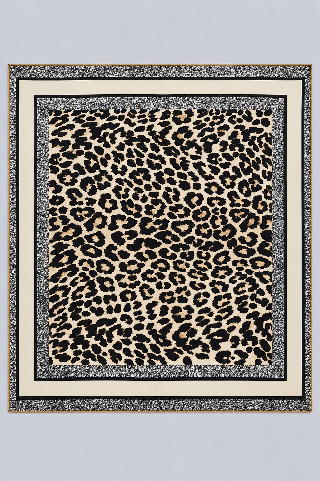 LEOPAR DESENLİ ŞAL 90x90