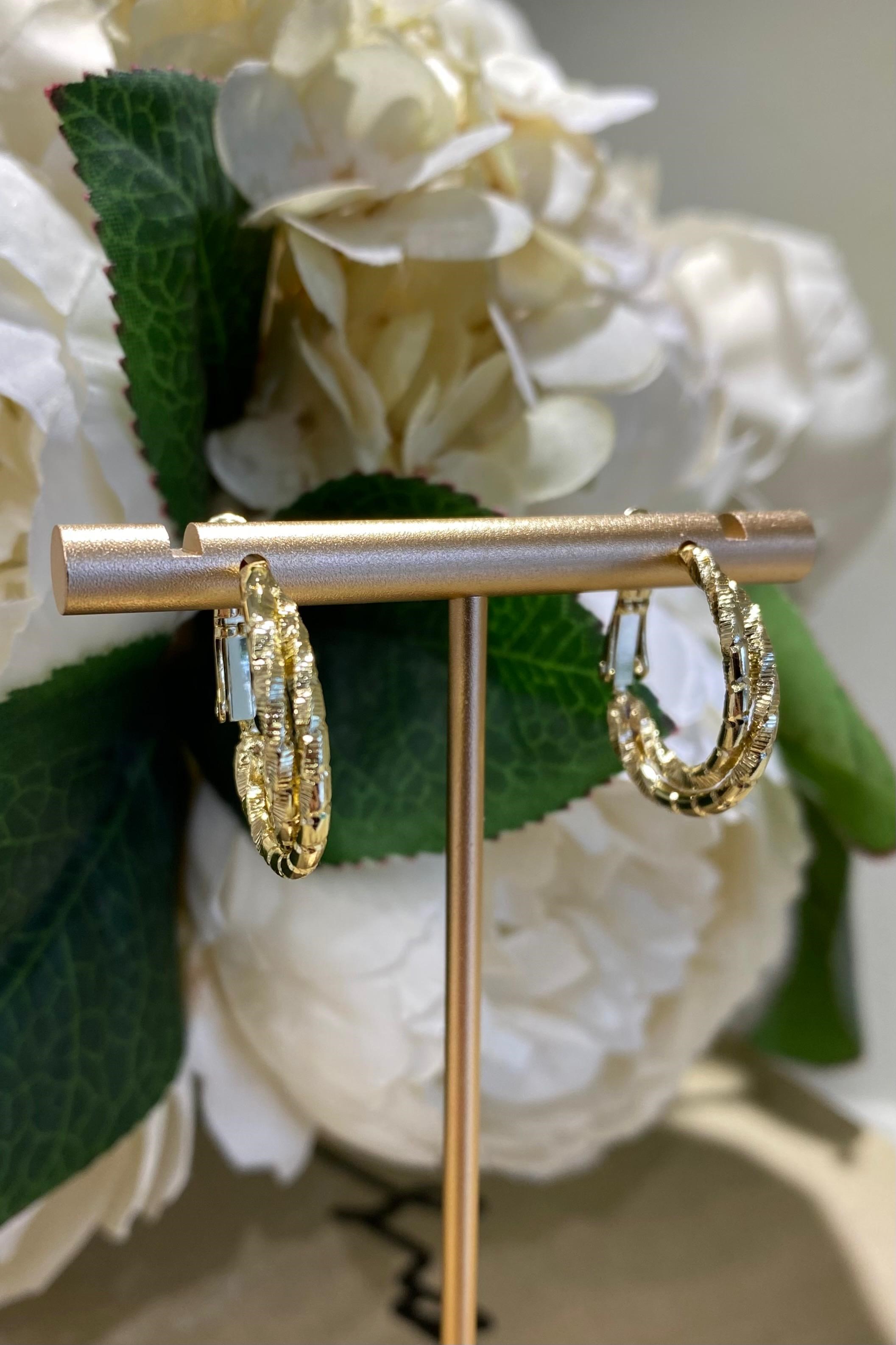 İKİLİ EZME HALKA KÜPE 2.5CM