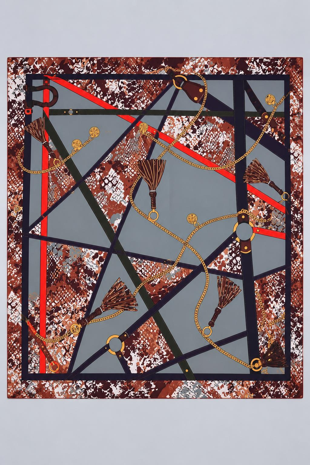 ZİNCİR DESENLİ ŞAL 90x90
