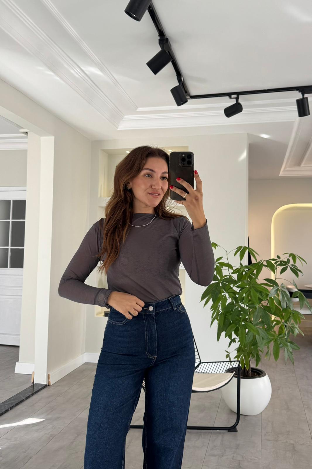 UZUN KOL TRANSPARAN BLUZ/30362