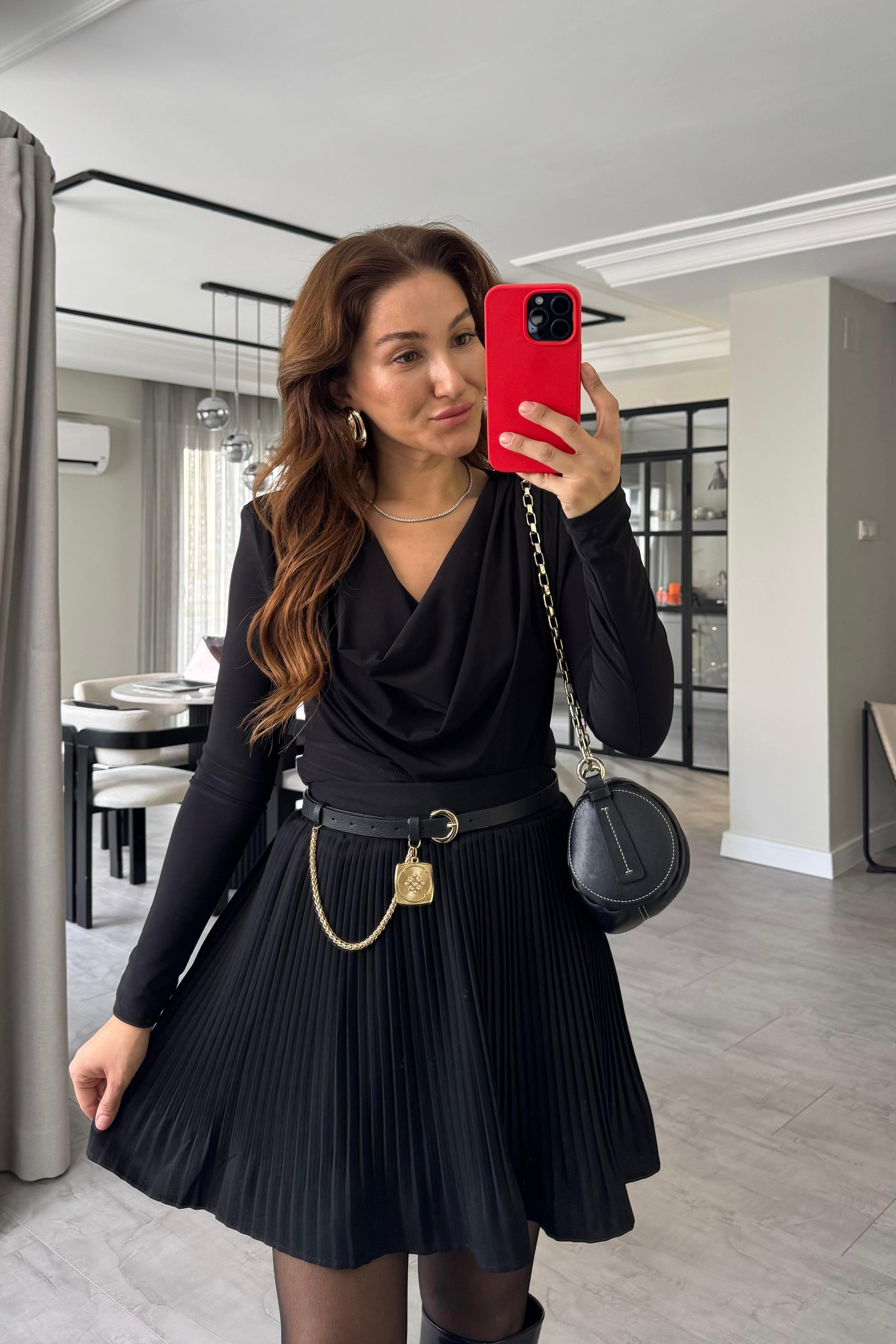 VATKALI ÖNÜ DEGAJELİ BLUZ/0876