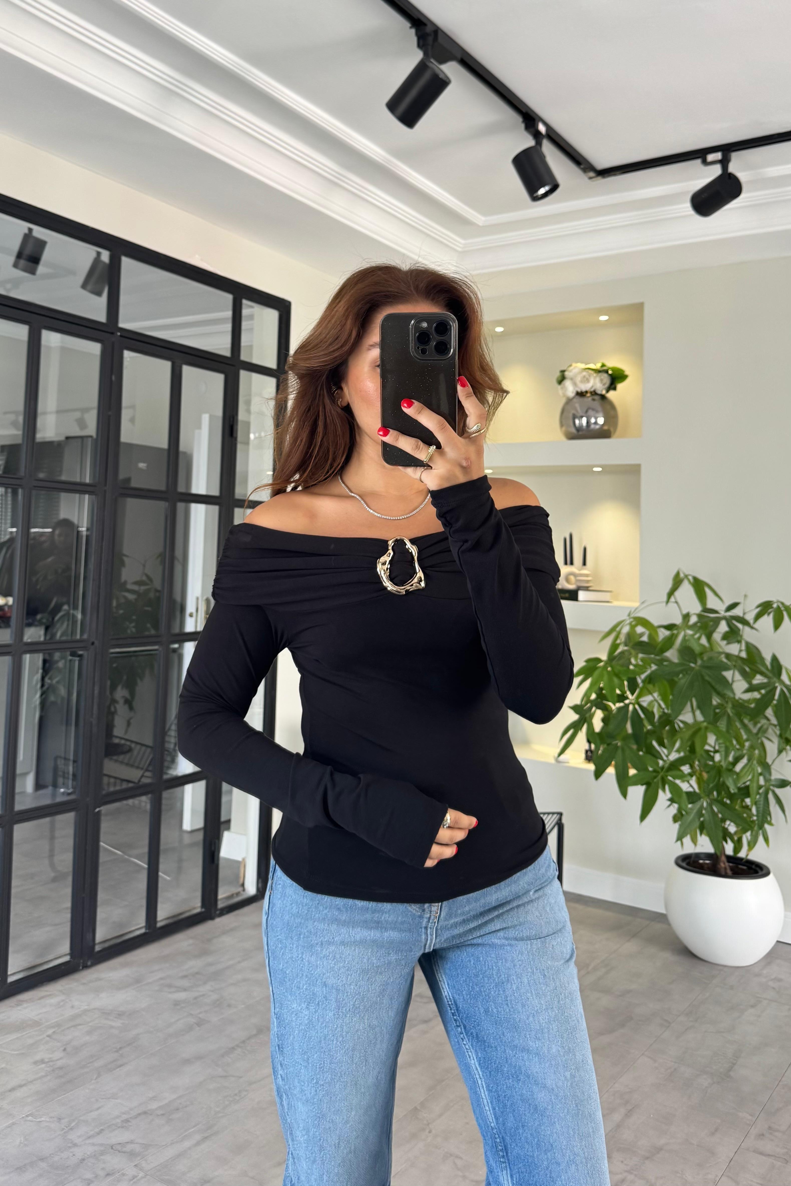 MADONNA YAKA GOLD TOKALI BLUZ