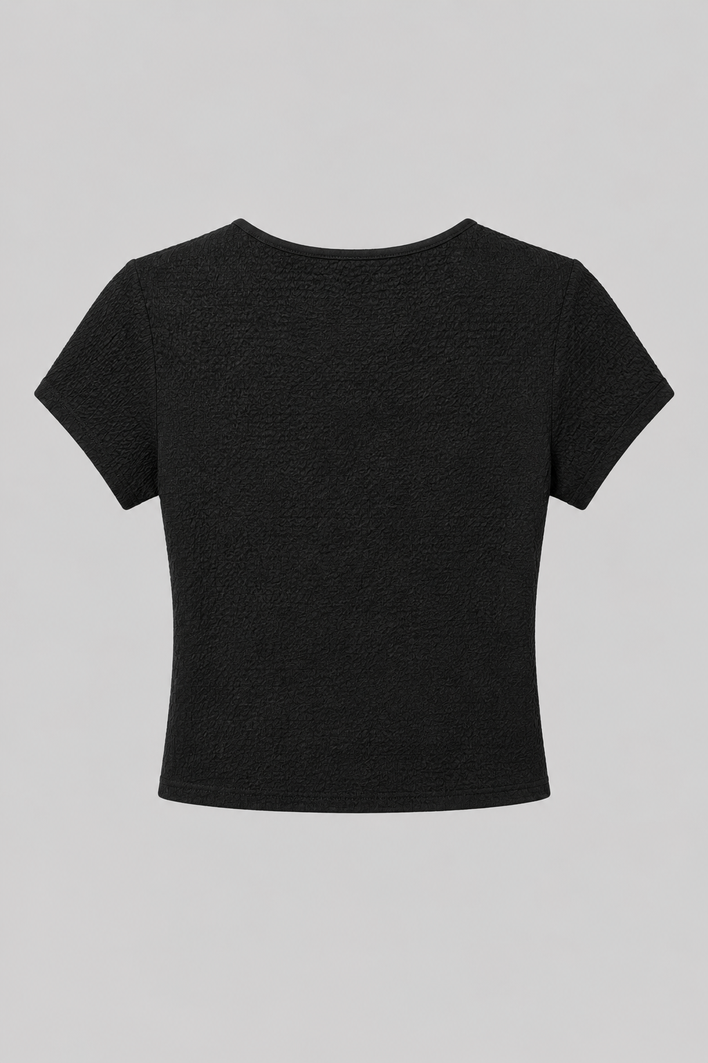 BONCUK AKSESUARLI BUBBLE CROP