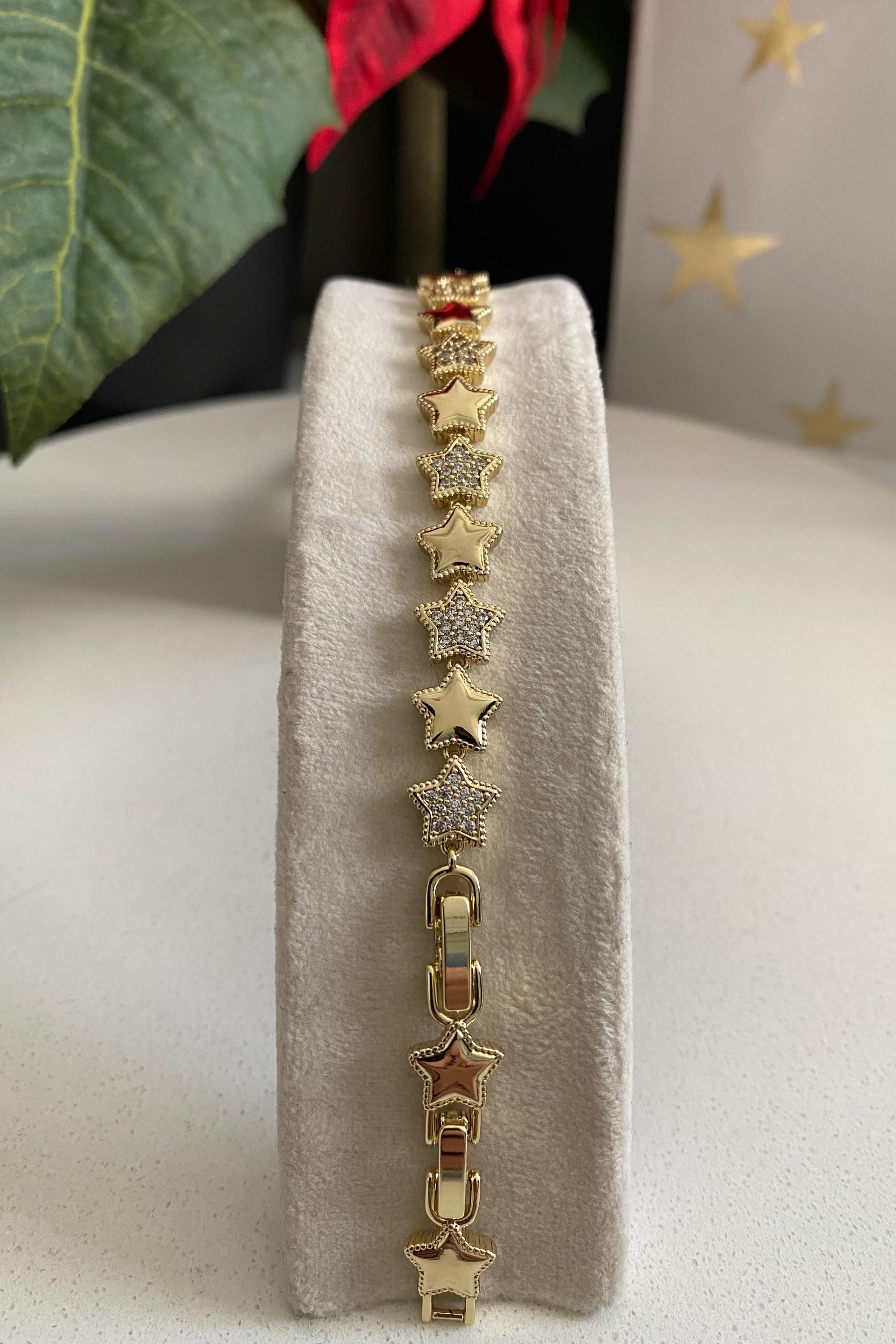 GÖMME TAŞLI YILDIZ BİLEZİK