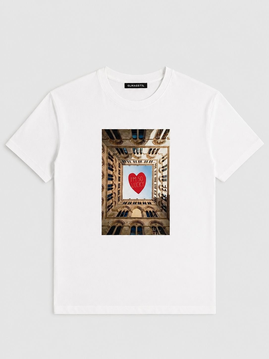 I'M SO LUCKY YAZILI T-SHIRT