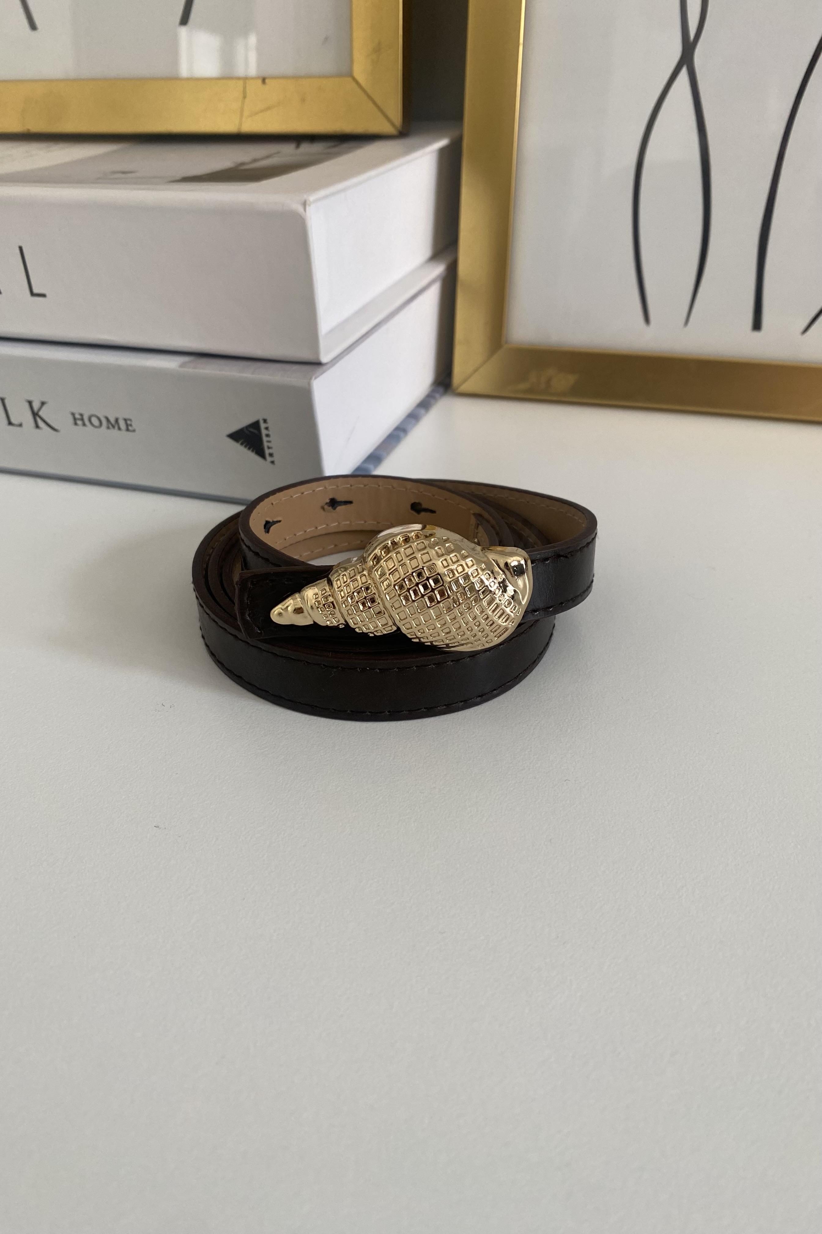 DENİZ KABUĞU TOKALI GOLD KEMER