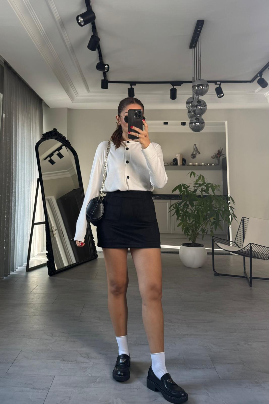 SÜET MİNİ ŞORT ETEK / 0787