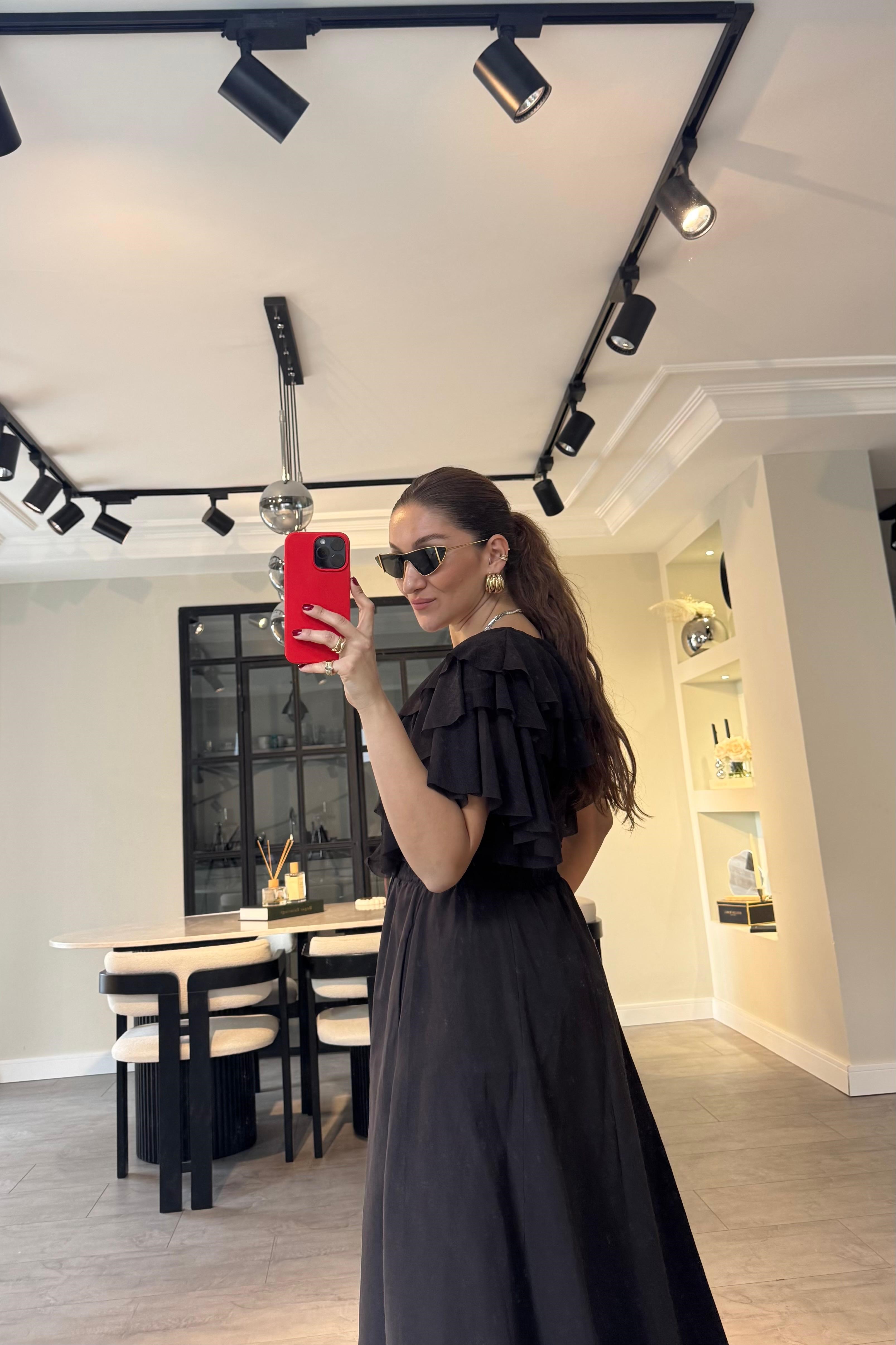 V YAKA GÜPÜRLÜ BLUZ