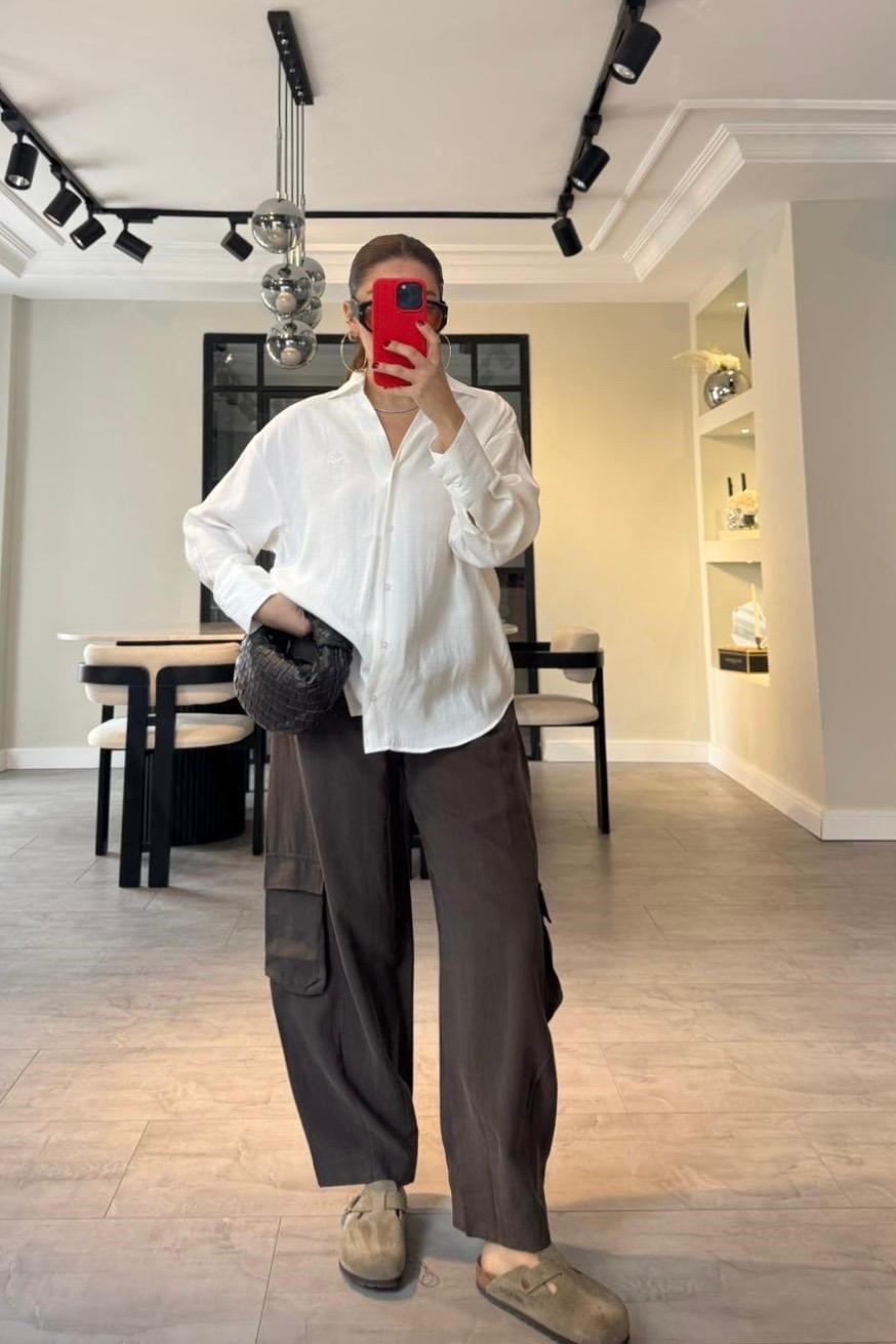 KARGO CEPLİ BARGEL PANTOLON/4117