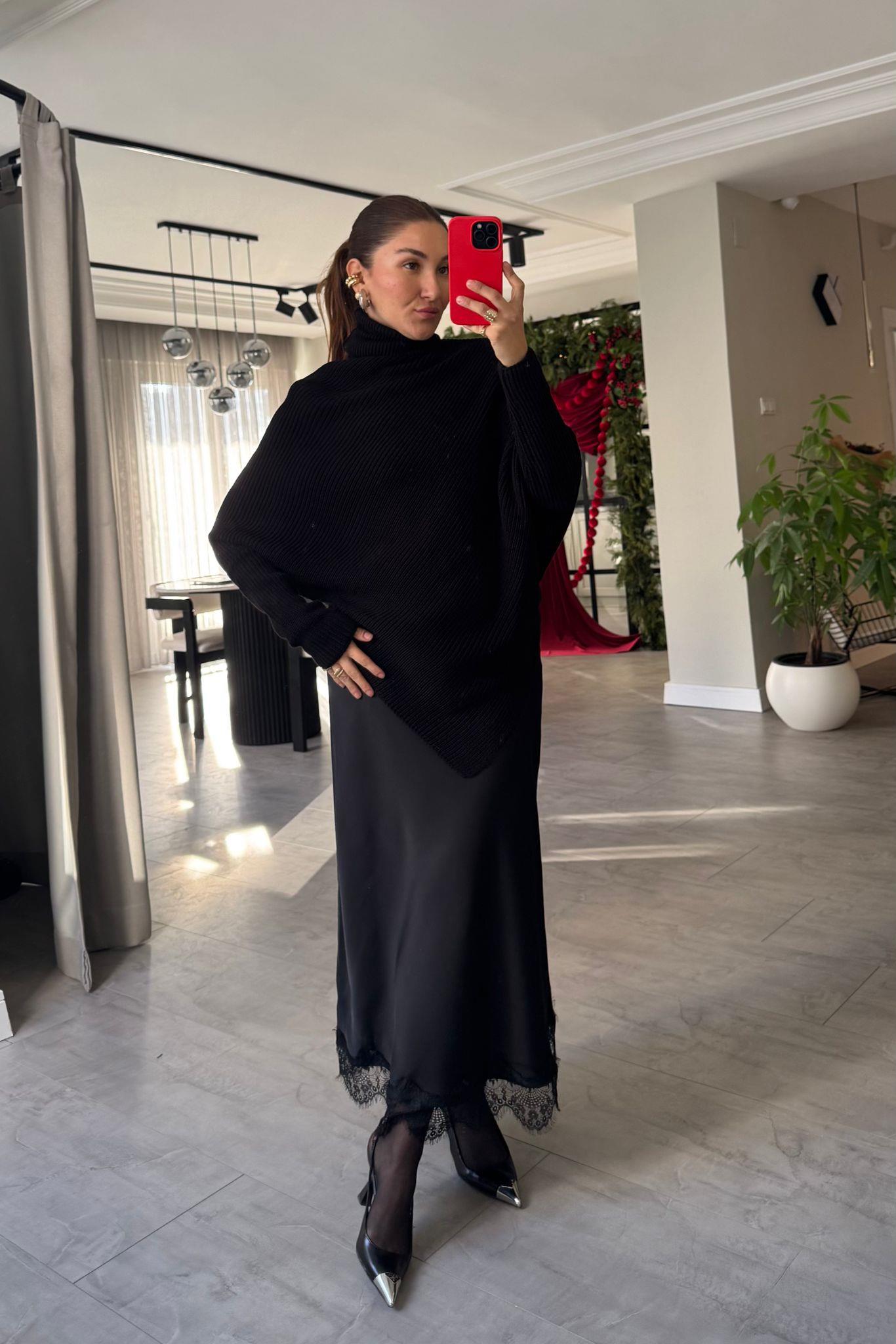 ETEK UCU DANTELLİ SATEN ETEK/0547