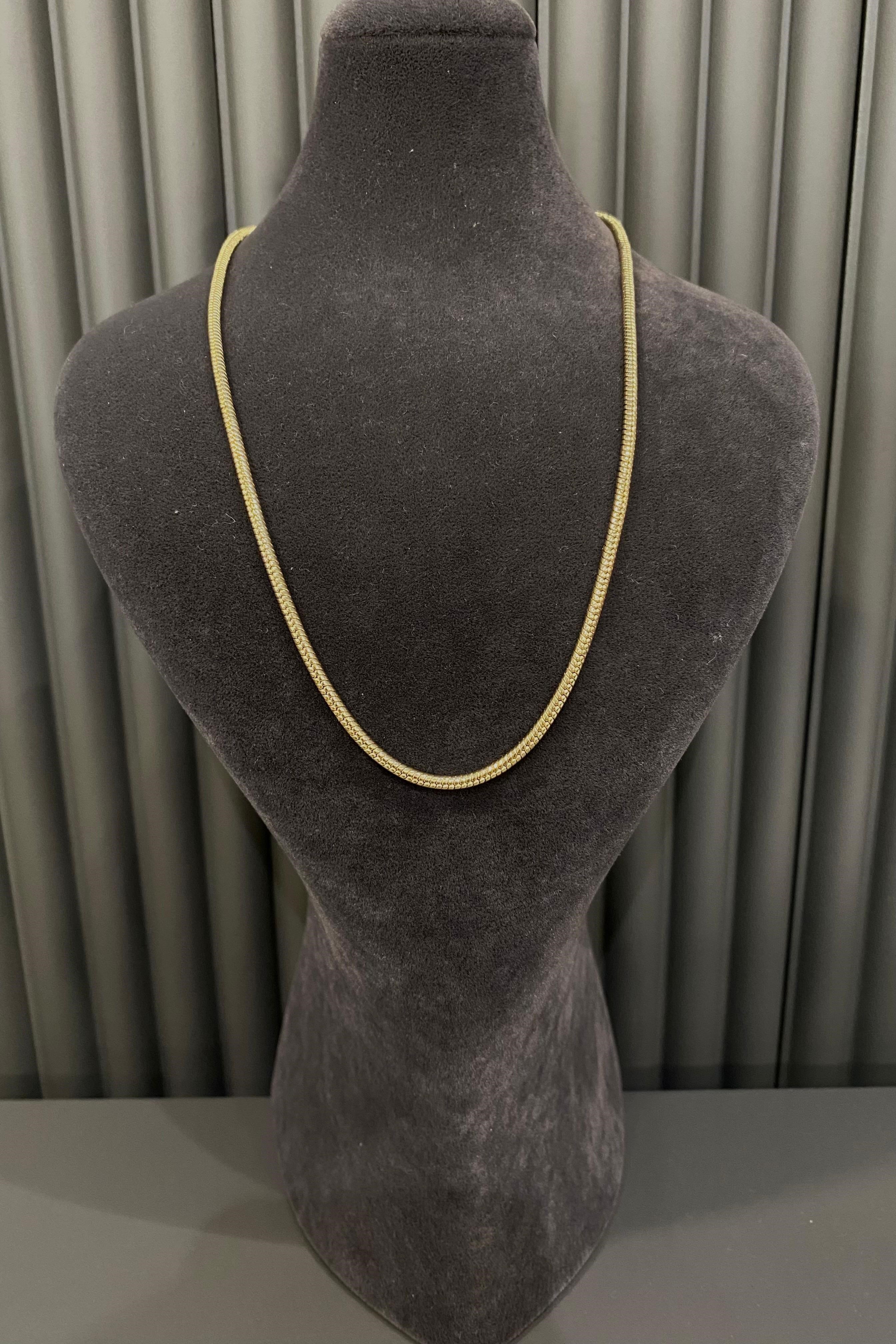 SİLİNDİR ZİNCİR KOLYE 45 CM