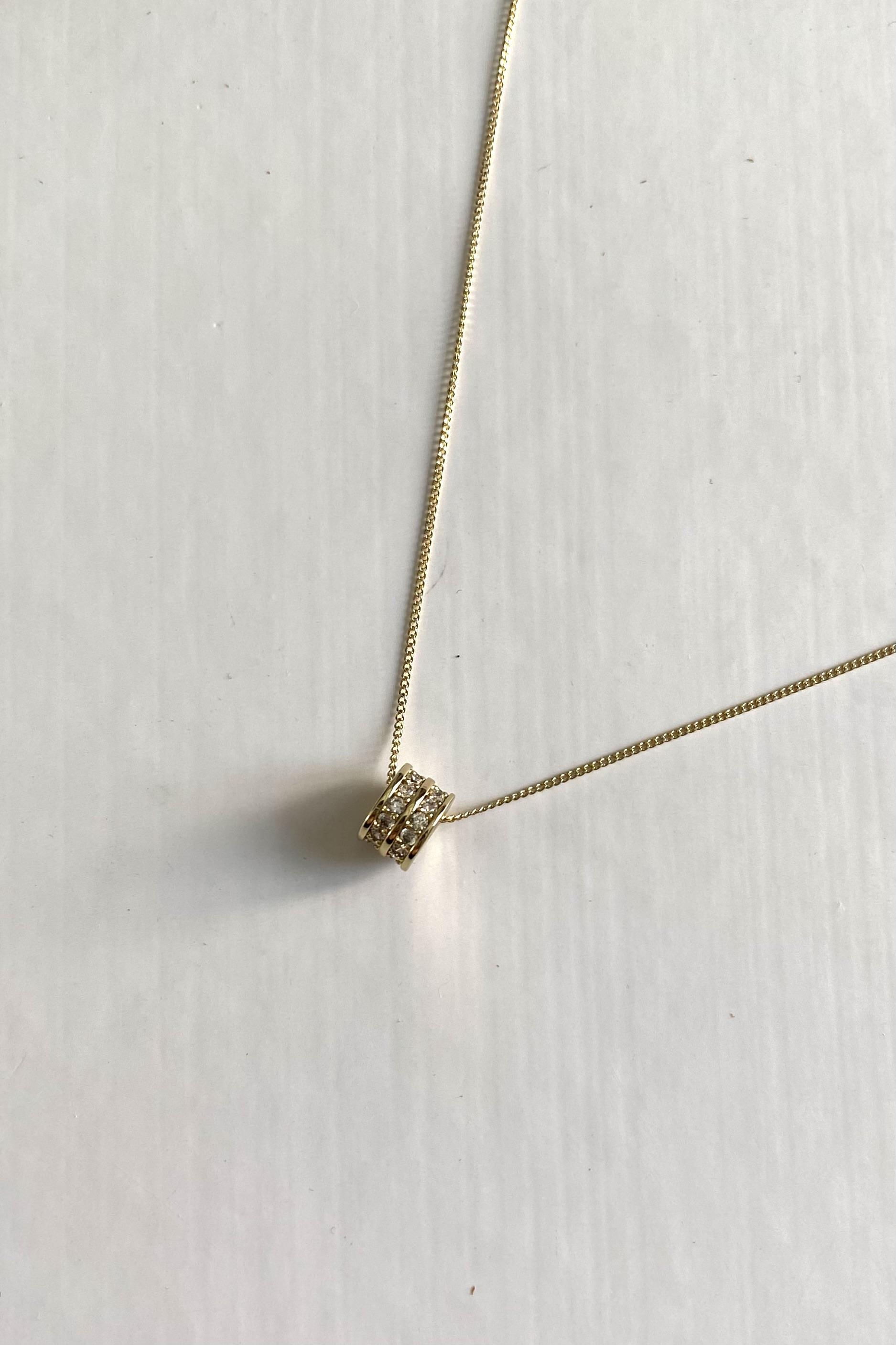 SİLİNDİR TAŞLI HAYALET KOLYE