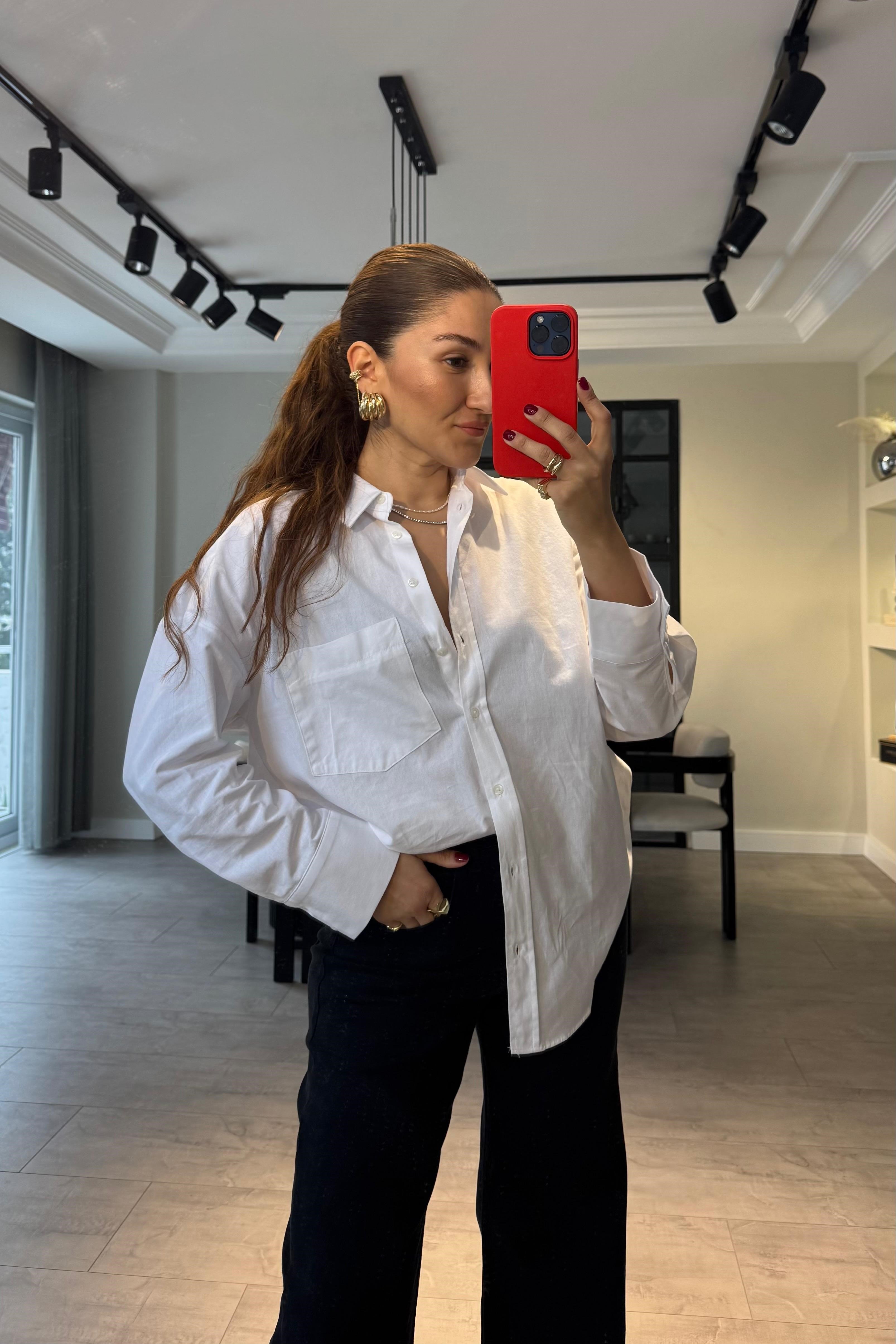 REGULAR FİT POPLİN GÖMLEK/4701