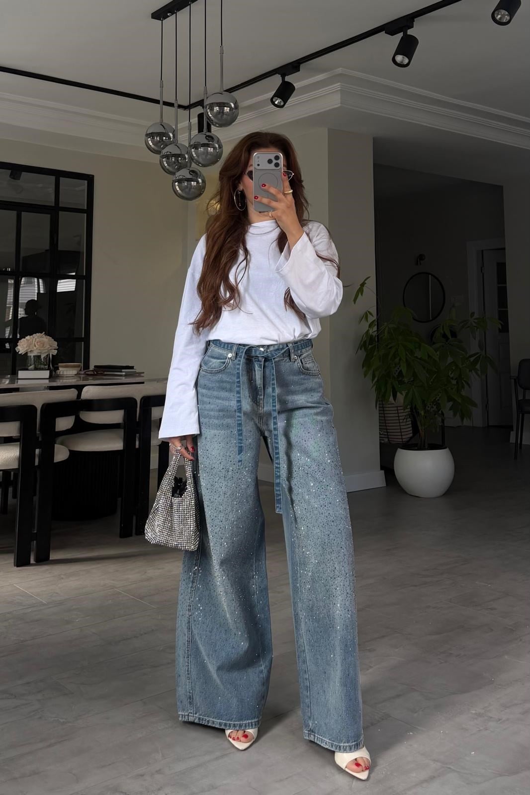 TAŞLI BOL PAÇA JEAN/8092