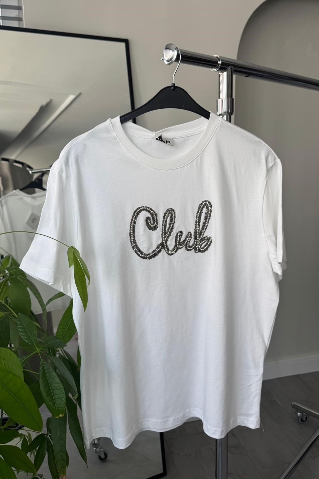 CLUB TAŞLI T-SHIRT