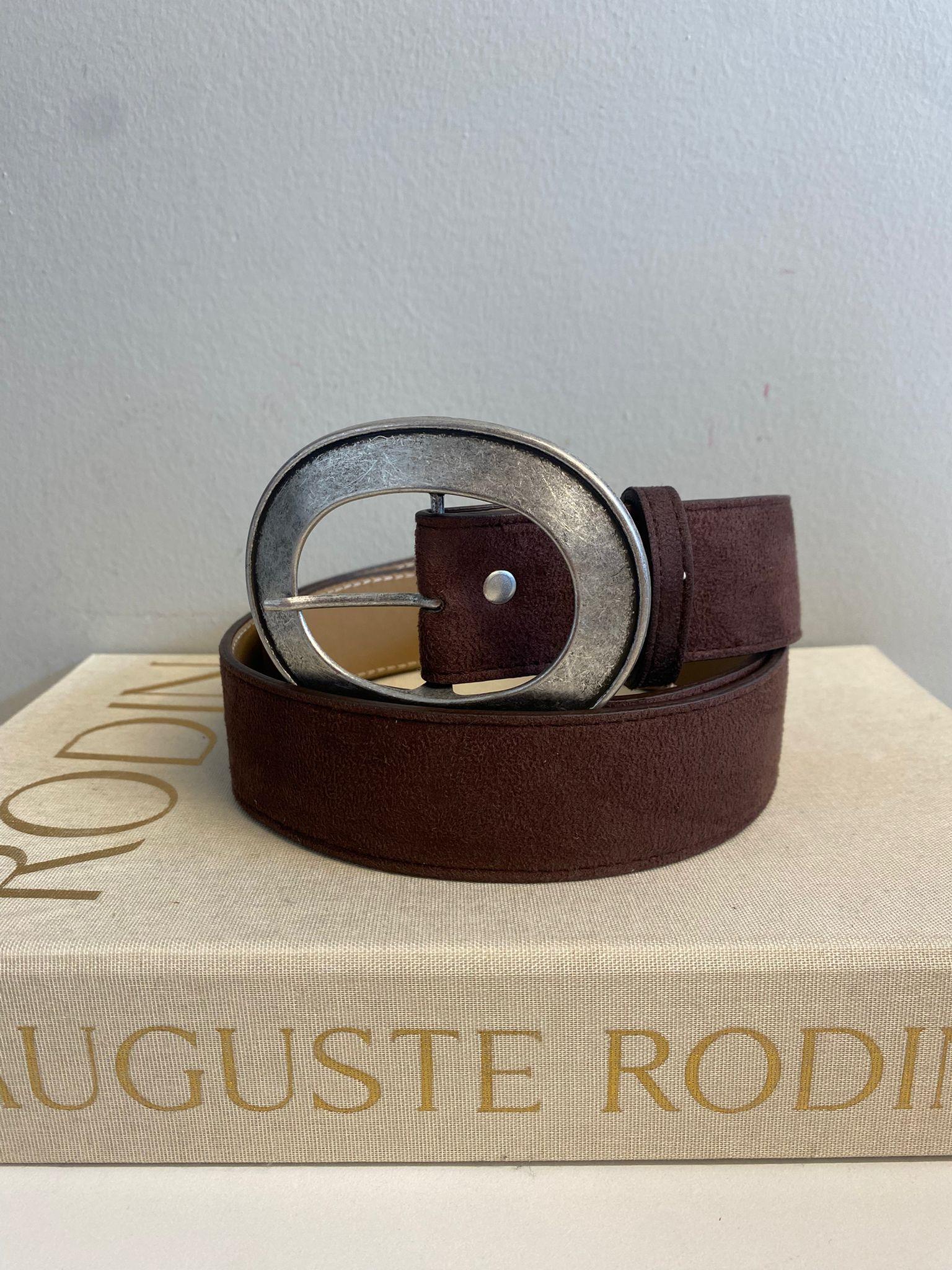 OVAL TOKALI ESKİTME SİLVER KEMER