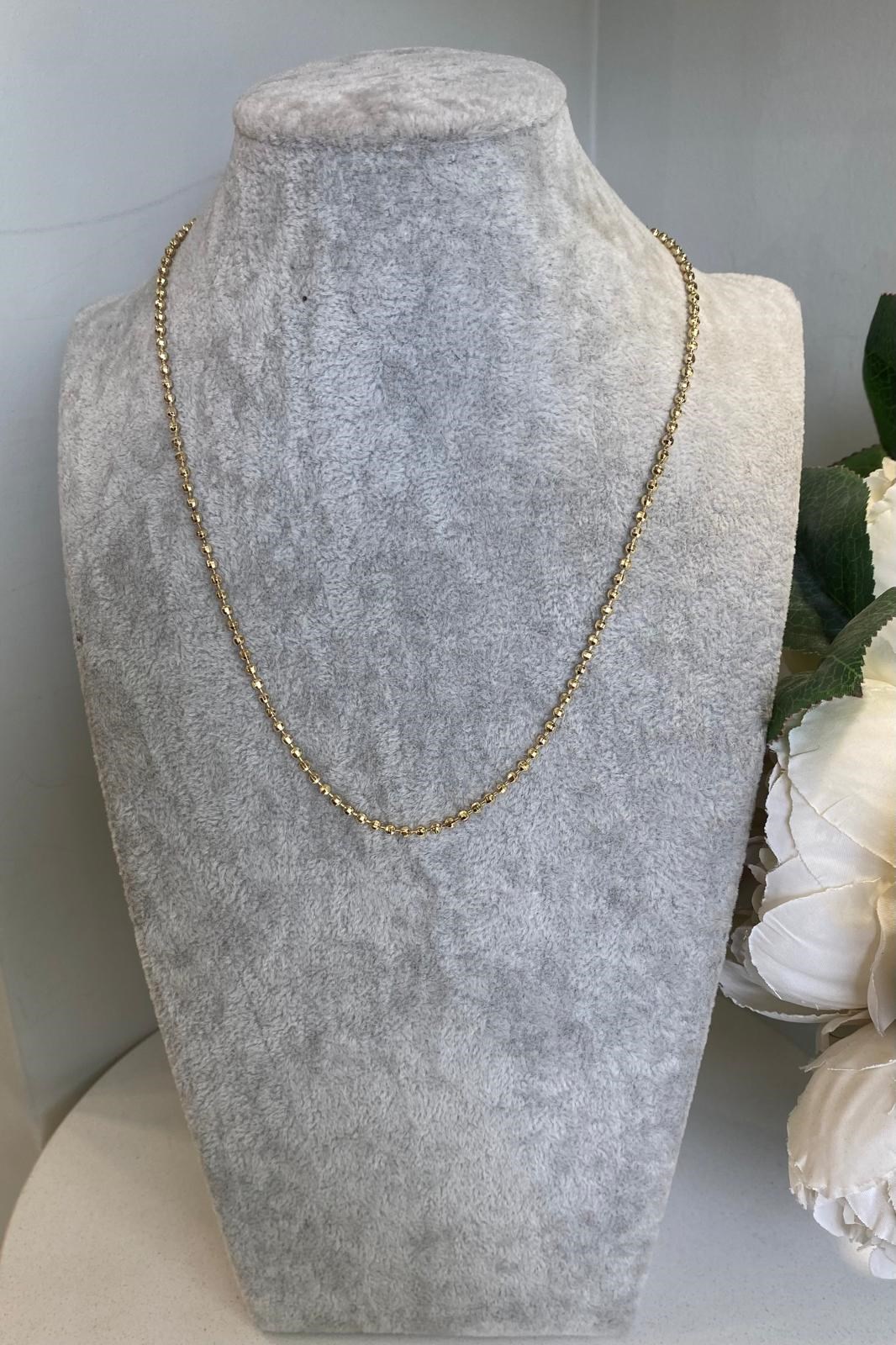 MİNİMAL TOP SIRALI KOLYE 45CM