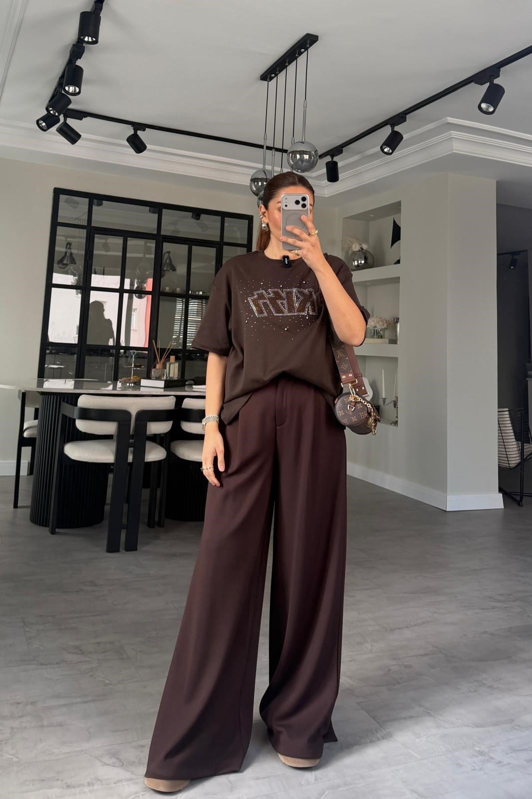 PİLELİ MODAL PALAZZO PANTOLON/11548