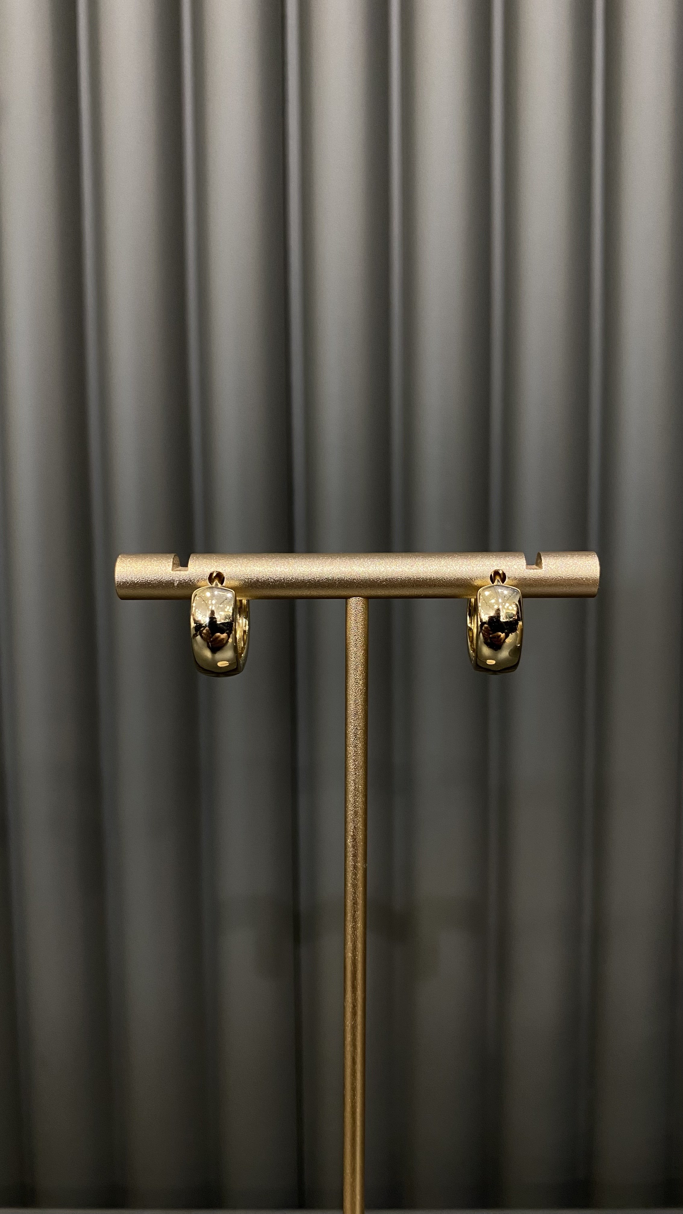 MİNİMAL BOMBE HALKA KÜPE 1.3 CM