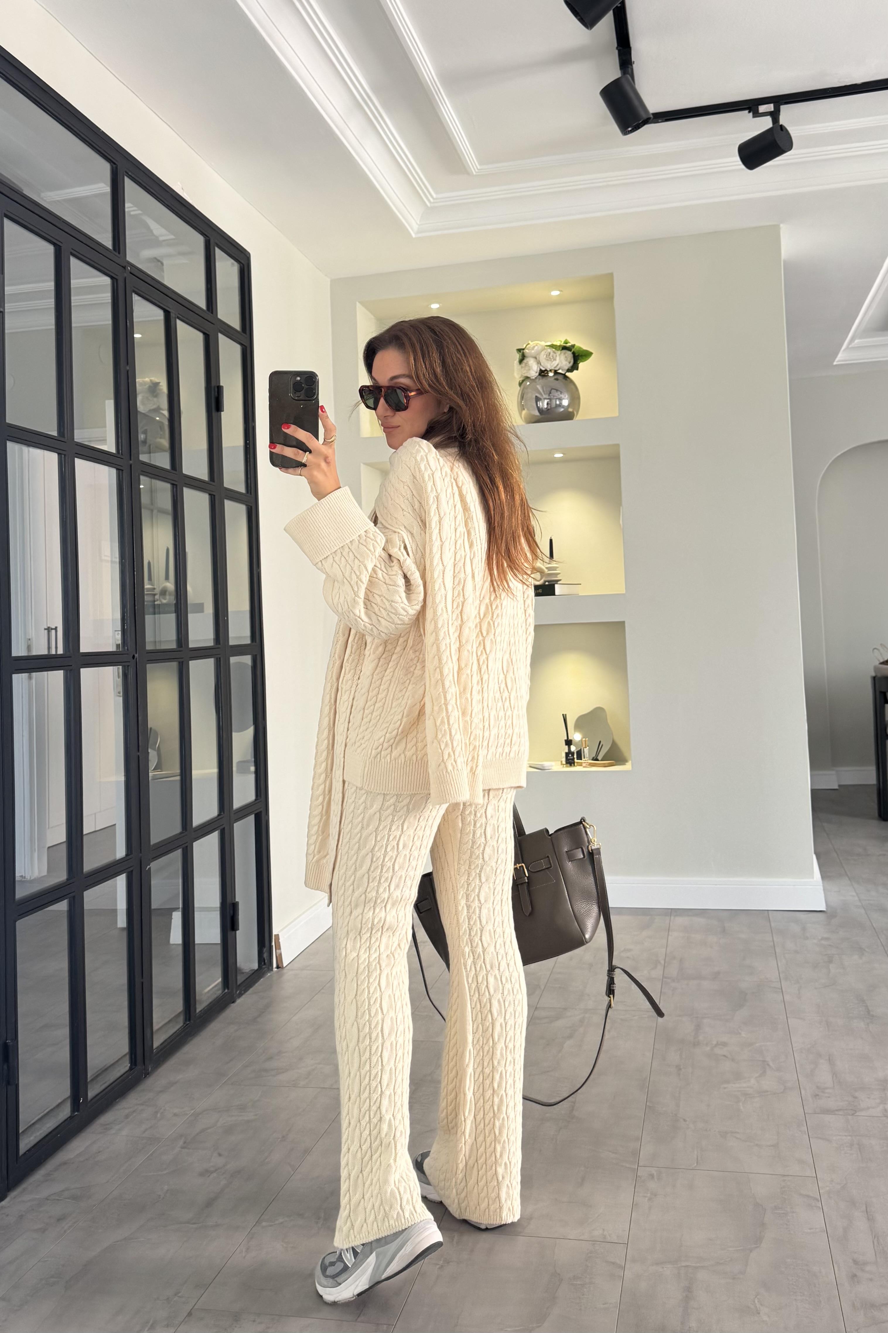 SAÇ ÖRGÜLÜ ATKILI TRİKO TAKIM/5246