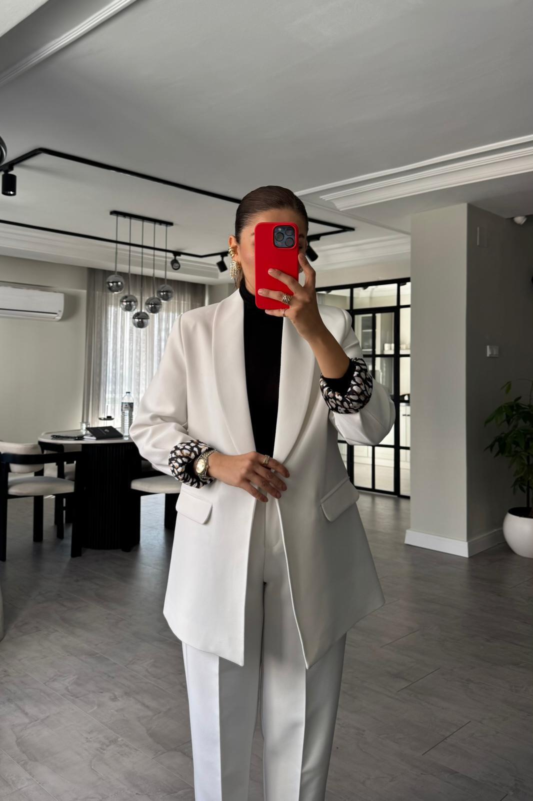 ŞAL YAKA BLAZER CEKET/9227