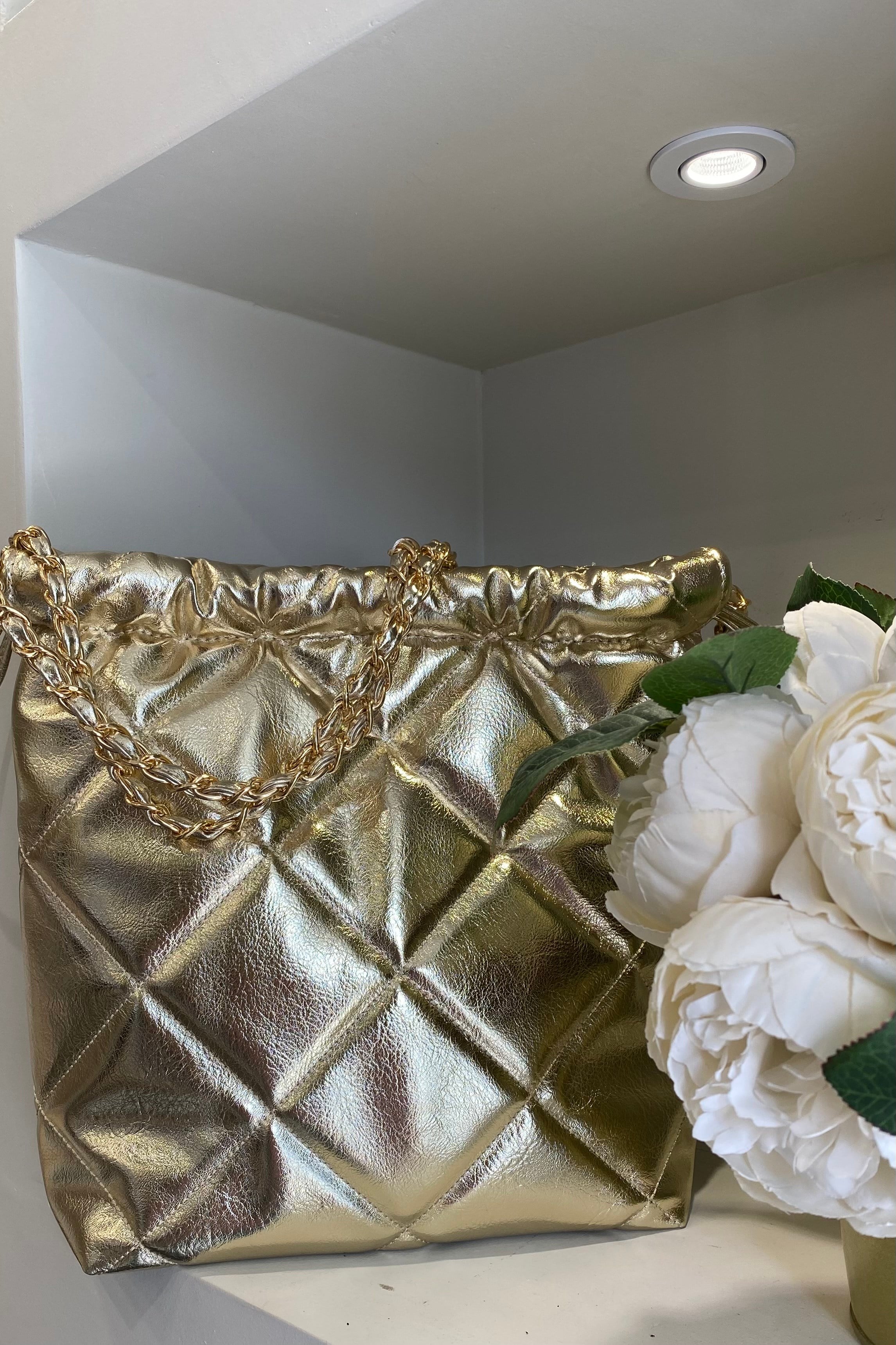 LAME POUCH DERİ OMUZ ÇANTASI /0533