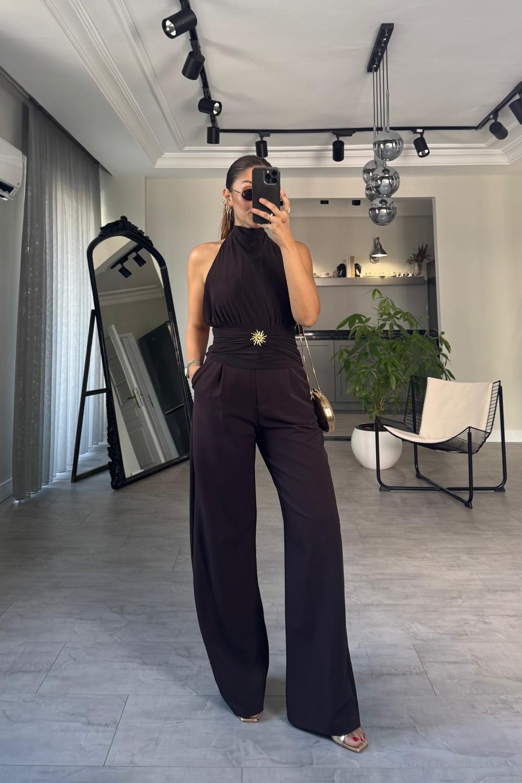 GİZLİ DÜĞMELİ PALAZZO PANTOLON / 250801