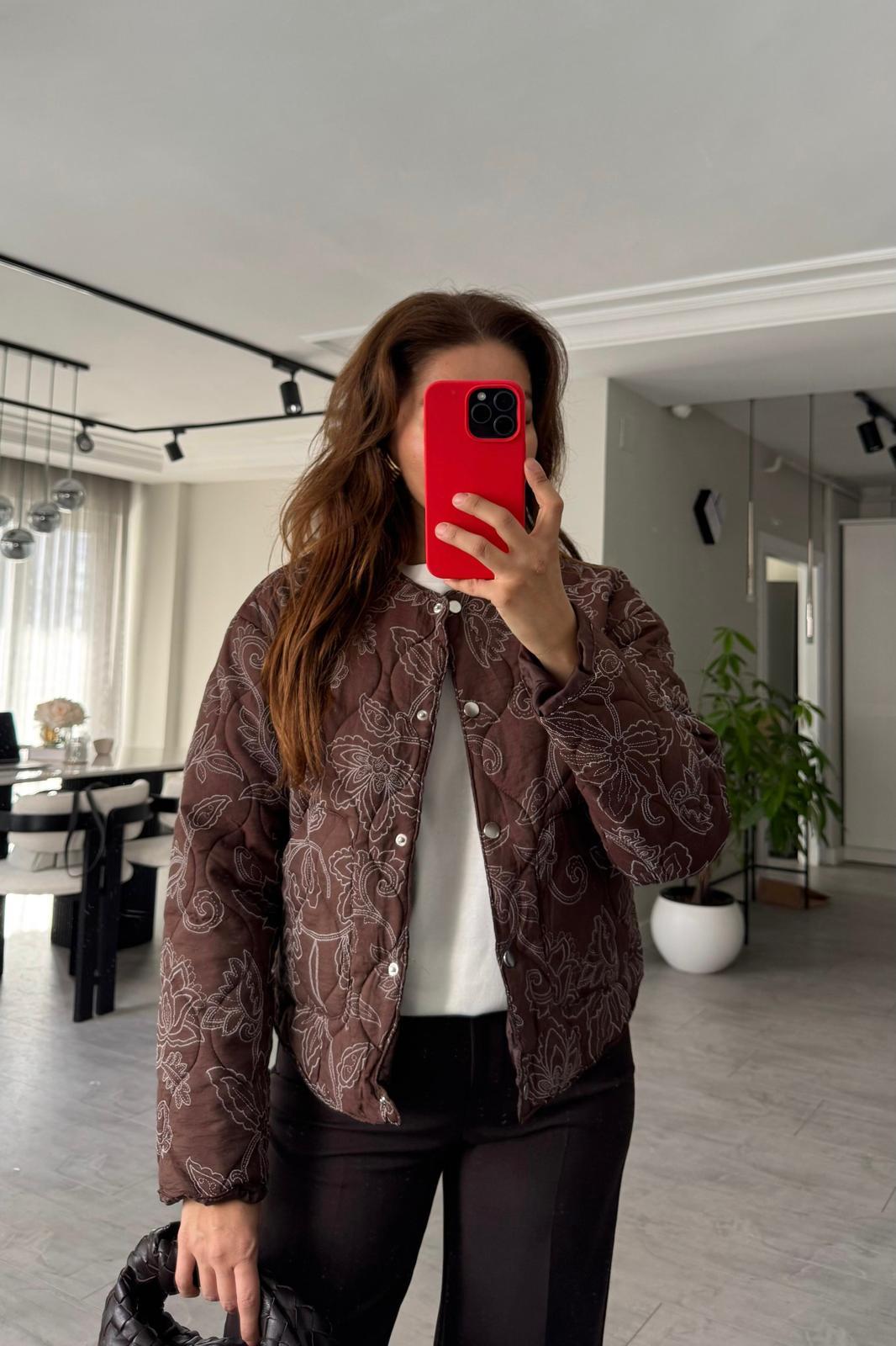 KAPİTONE DESENLİ CEKET/1002