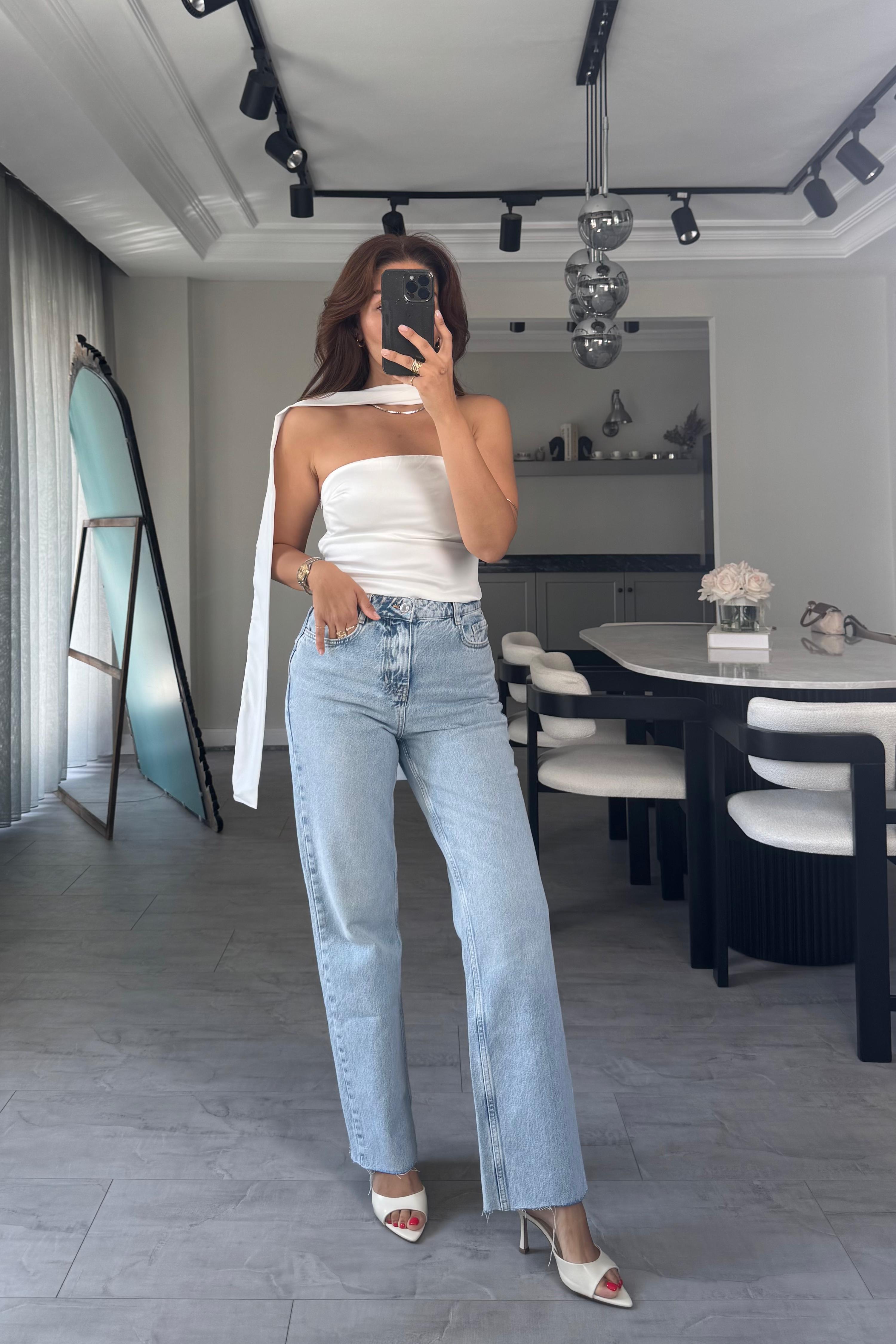 ROCKY YÜKSEK BEL STRAIGHT  JEAN