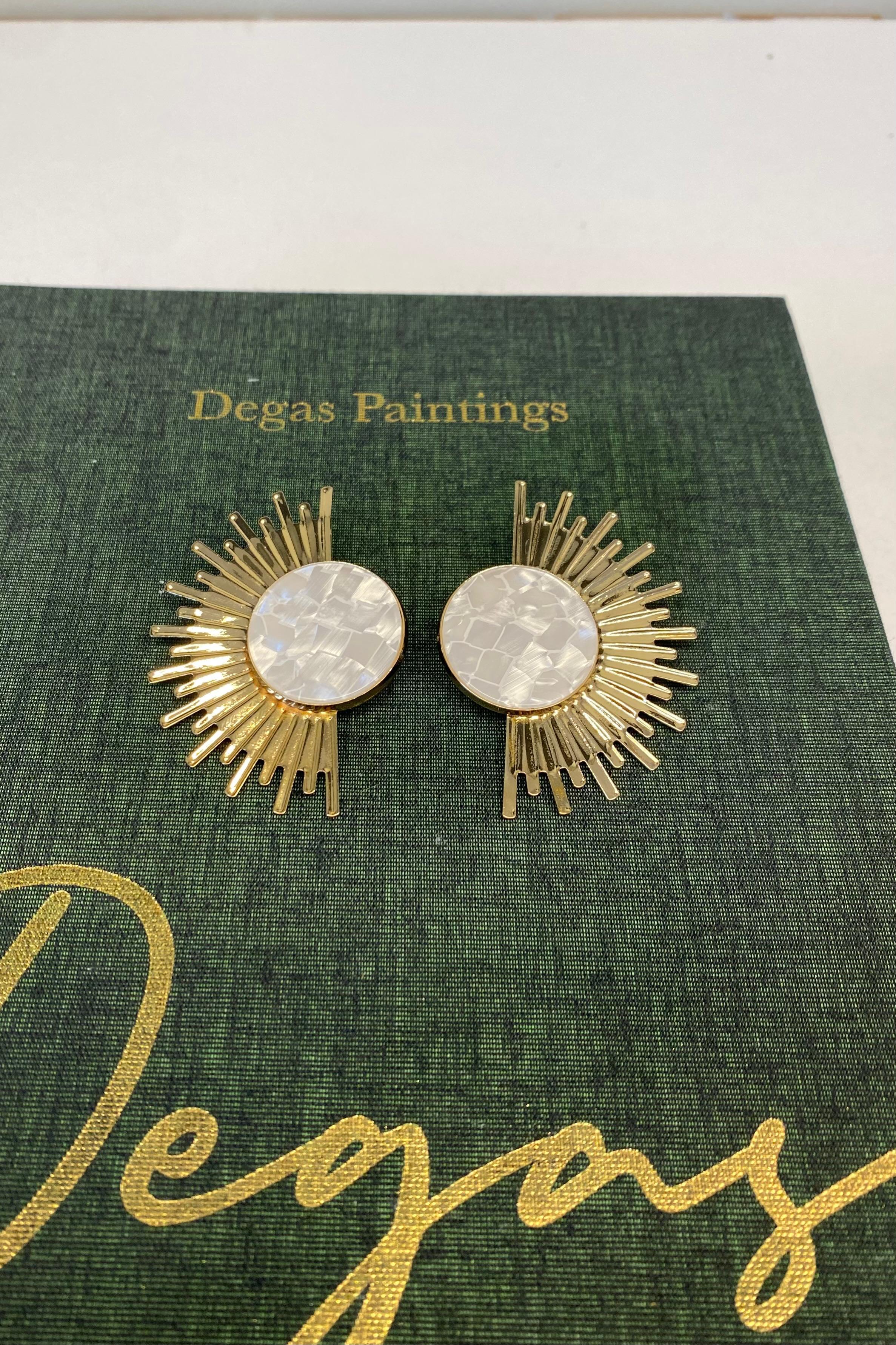 SEDEF TAŞLI GÜNEŞ KÜPE