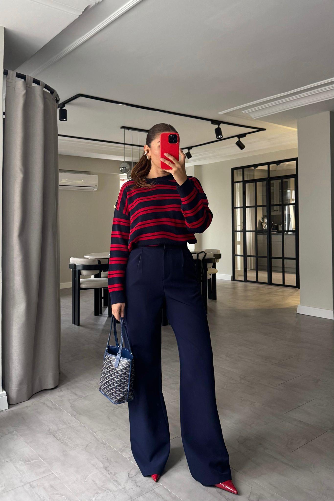 GİZLİ DÜĞMELİ PALAZZO PANTOLON / 250801