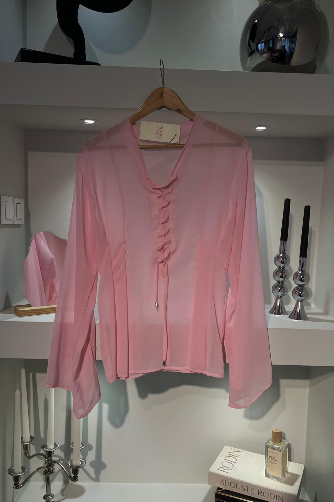 İSPANYOL KOL ŞİFON BLUZ