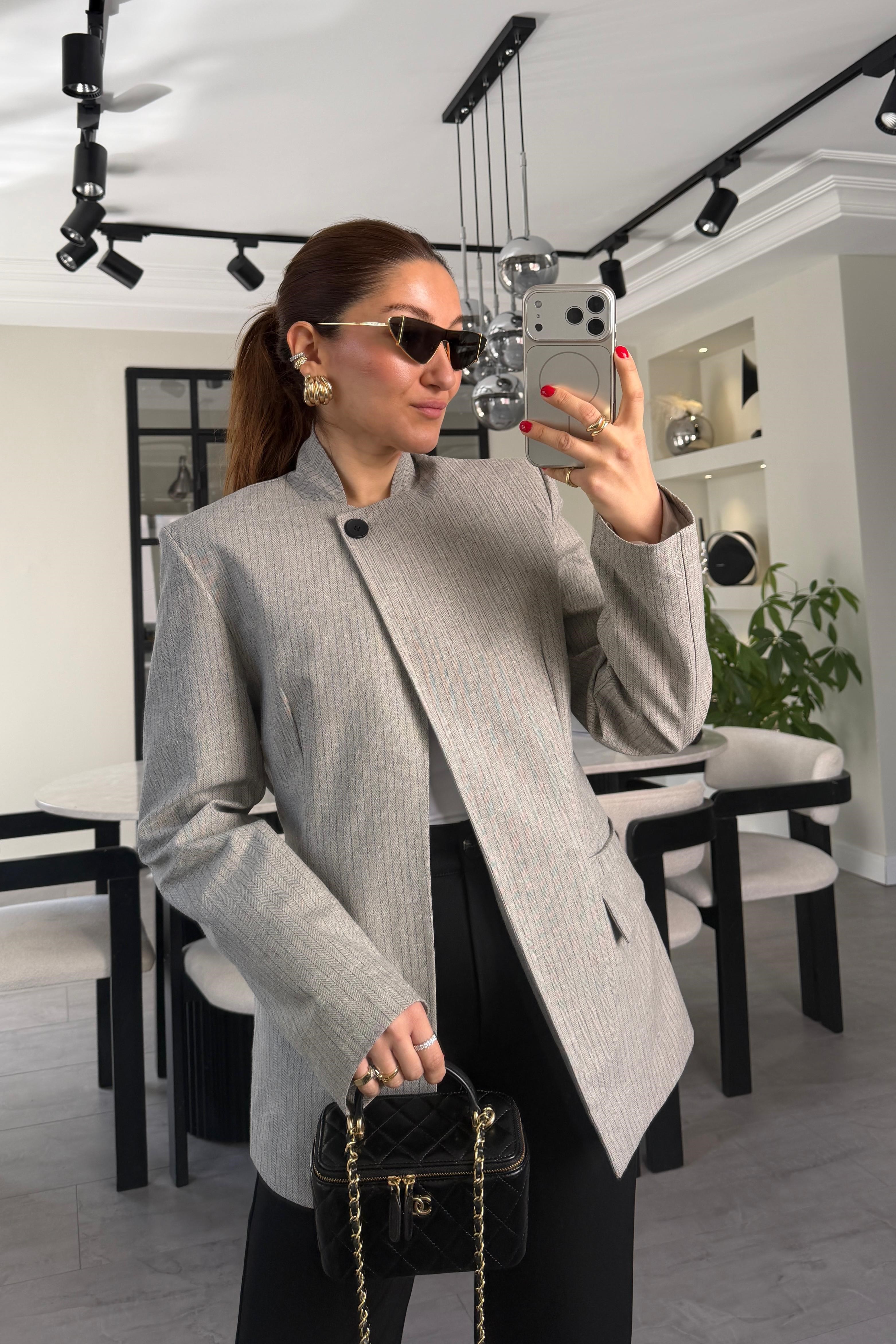 ÇİZGİLİ SEGOVİA CEKET/2342