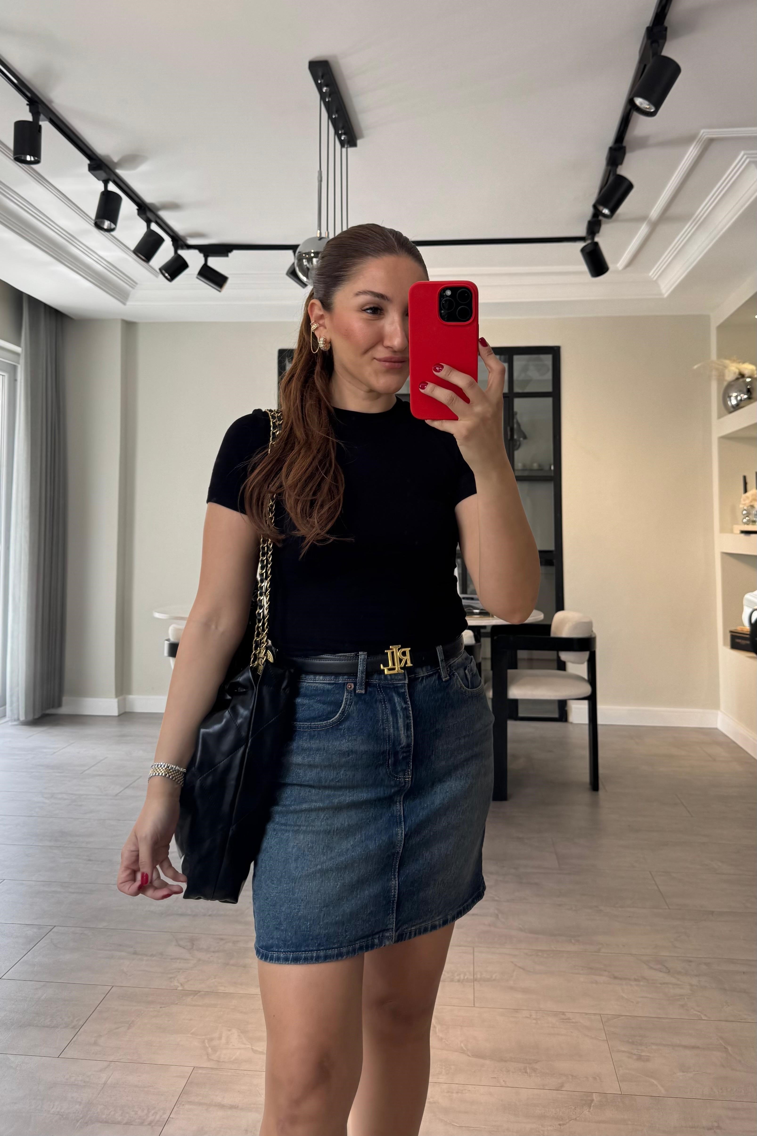 ROSE MİNİ JEAN ETEK/24147