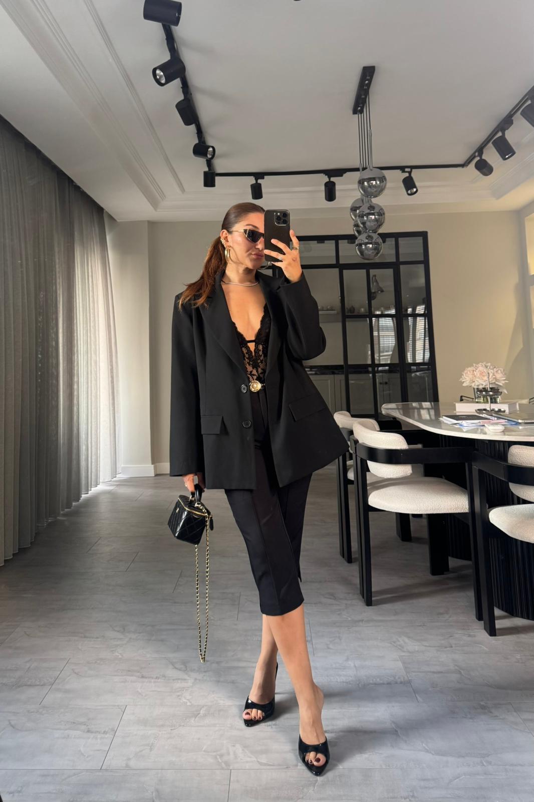 YÜKSEK BEL KAPRİ PANTOLON