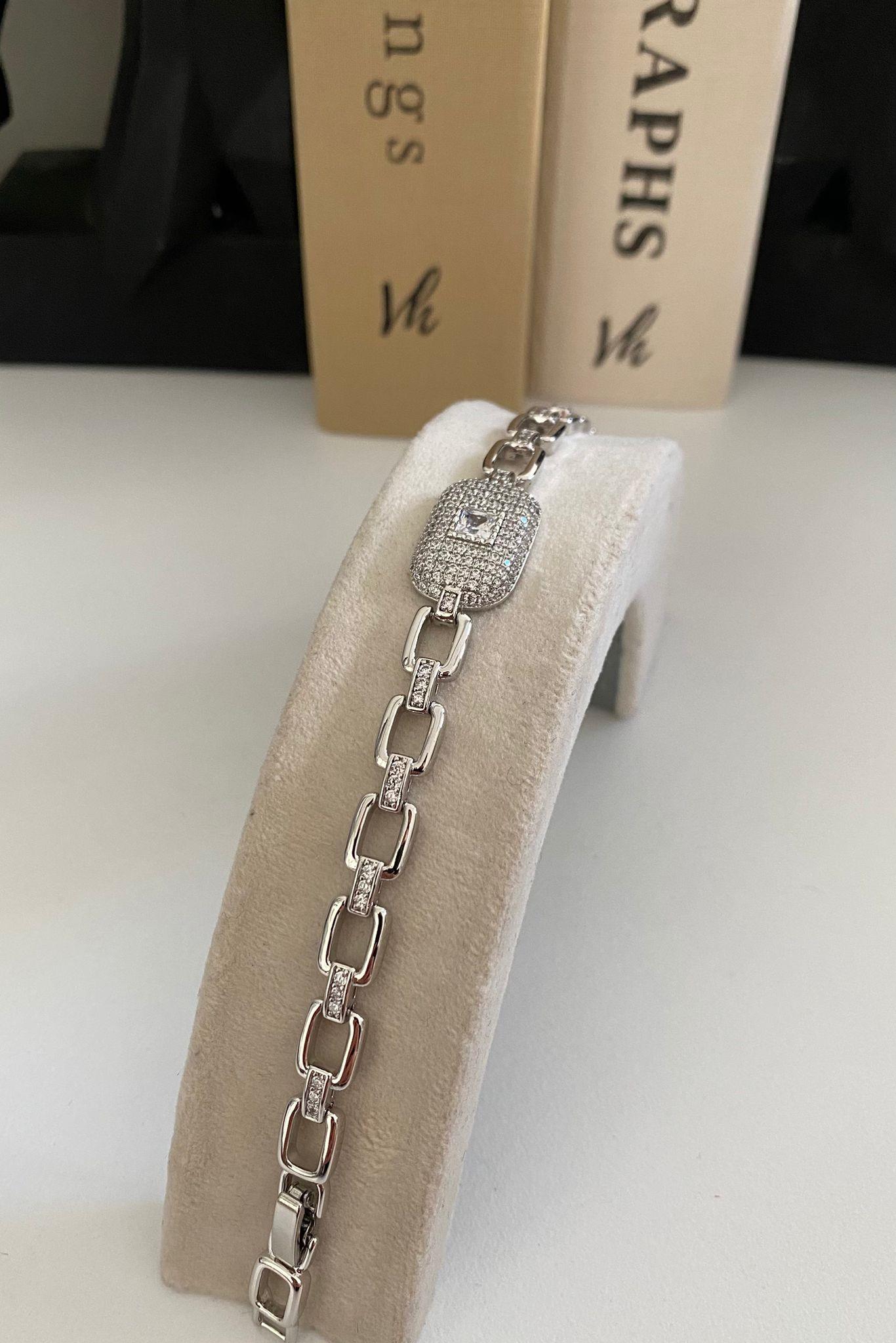 ORTASI FULL ZİRKON TAŞLI BİLEZİK