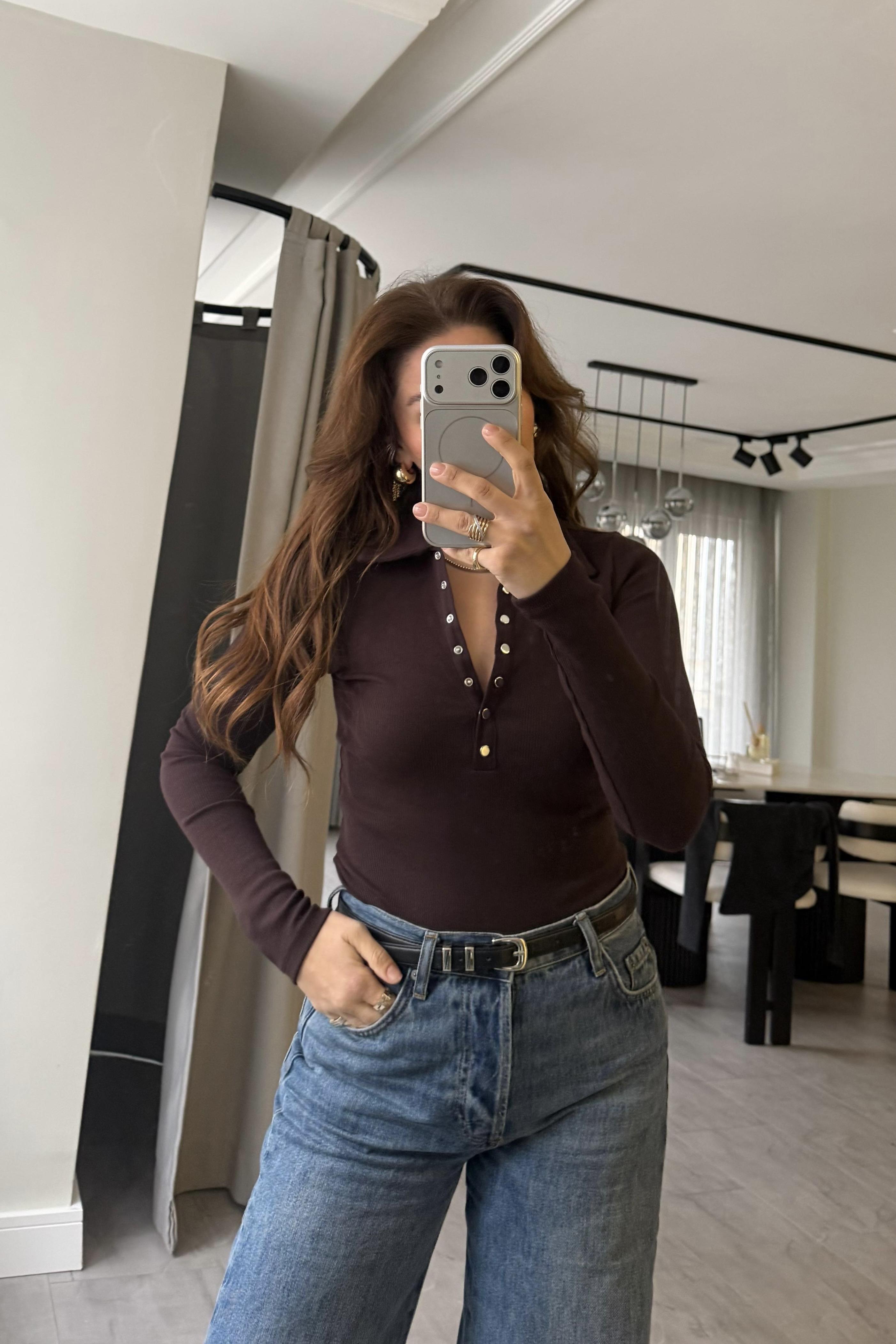 POLO YAKA SİLVER ÇITÇITLI BODY/17276