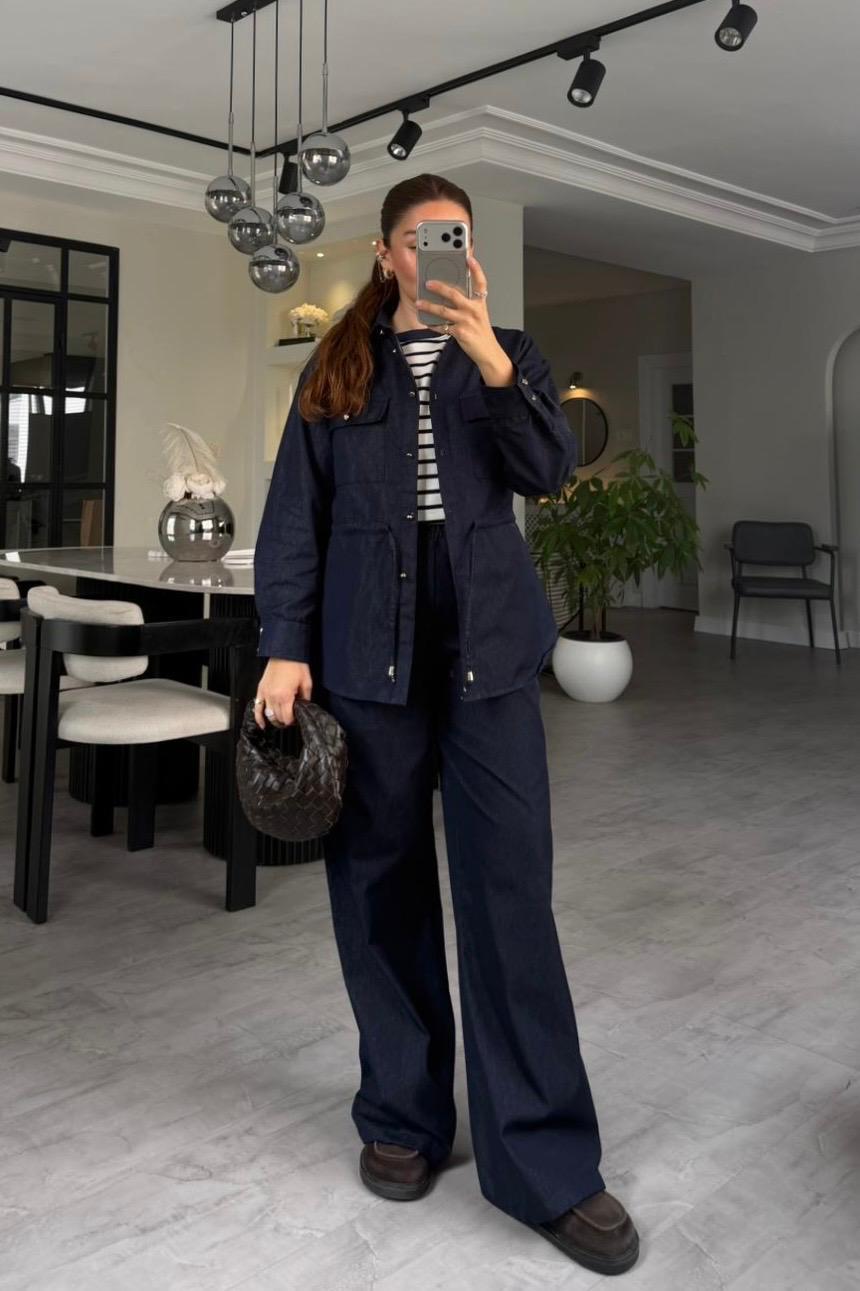 GOLD DÜĞMELİ DENİM TAKIM/580678