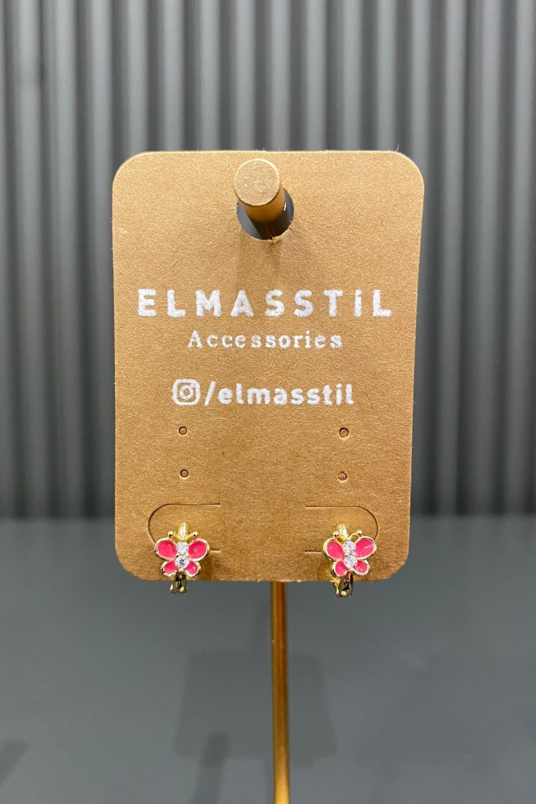 MİNİMAL KELEBEK KÜPE 1 CM