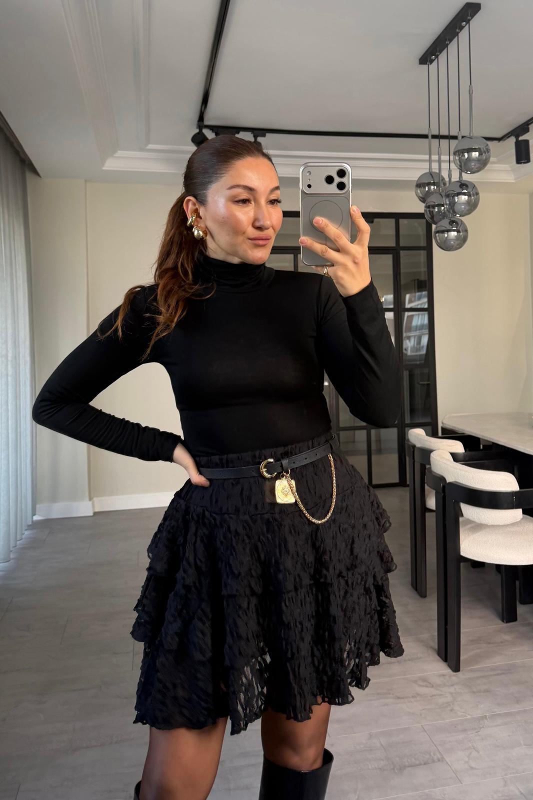 BALIKÇI YAKA YARI TRANSPARAN BODY/250667