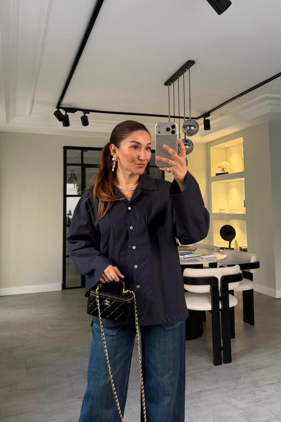 GENİŞ KOL OVERSİZE POPLİN GÖMLEK / 4952