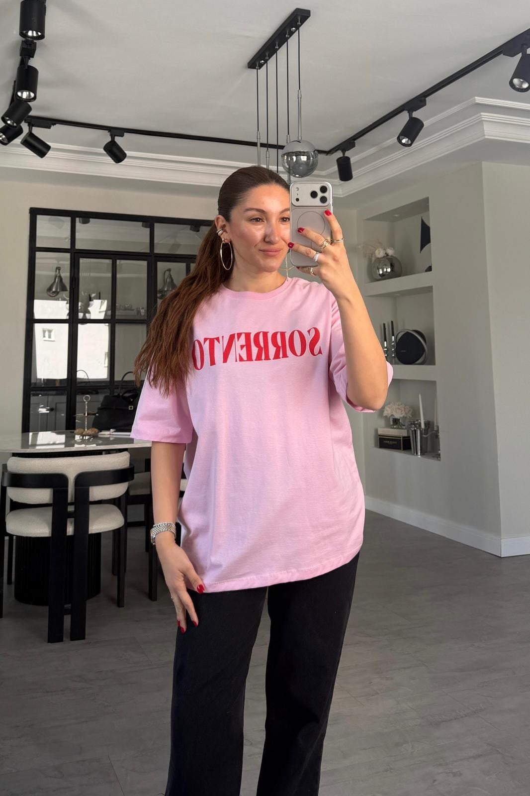 SORRENTO BASKILI T-SHİRT