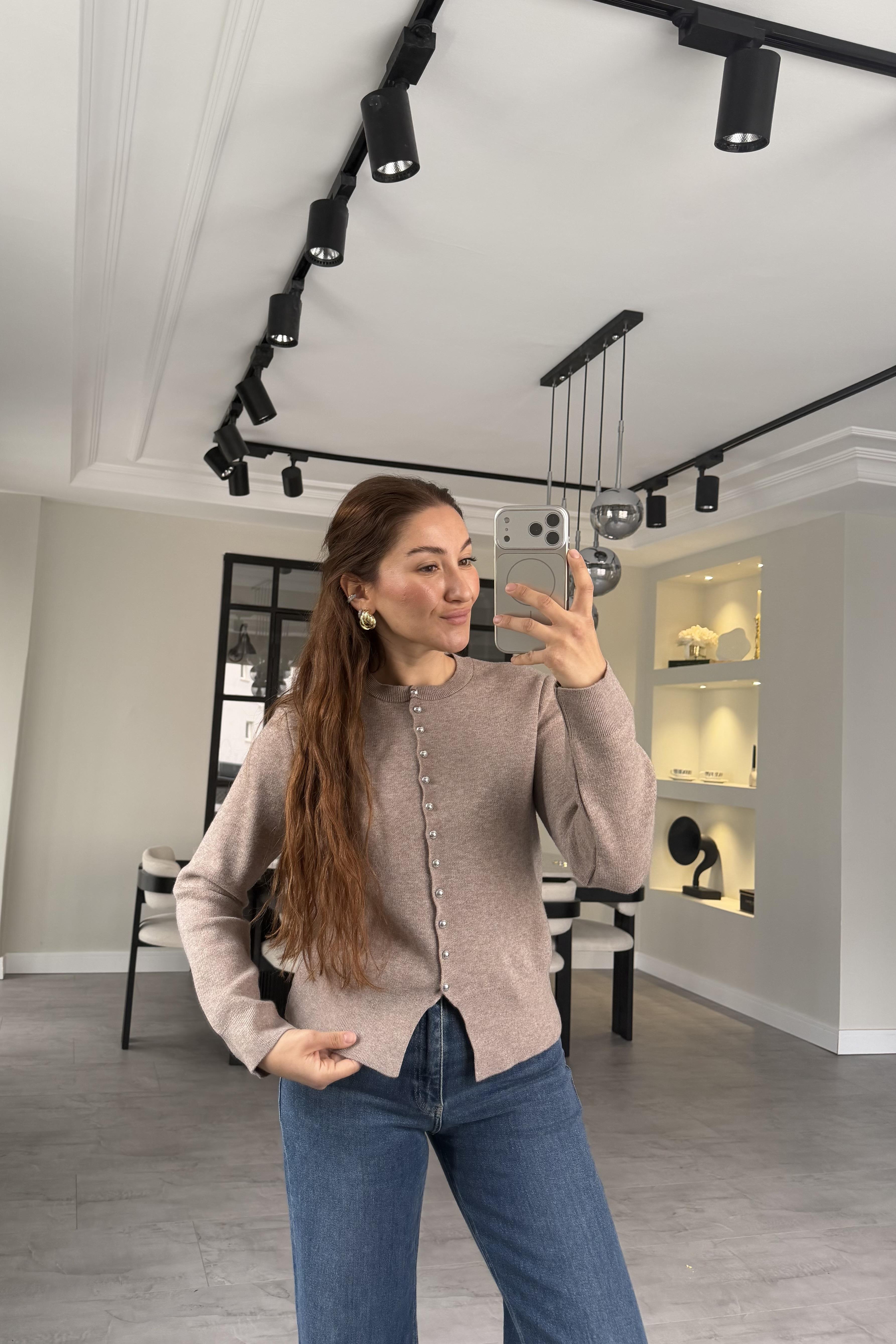 SİLVER DÜĞMELİ HIRKA/1110