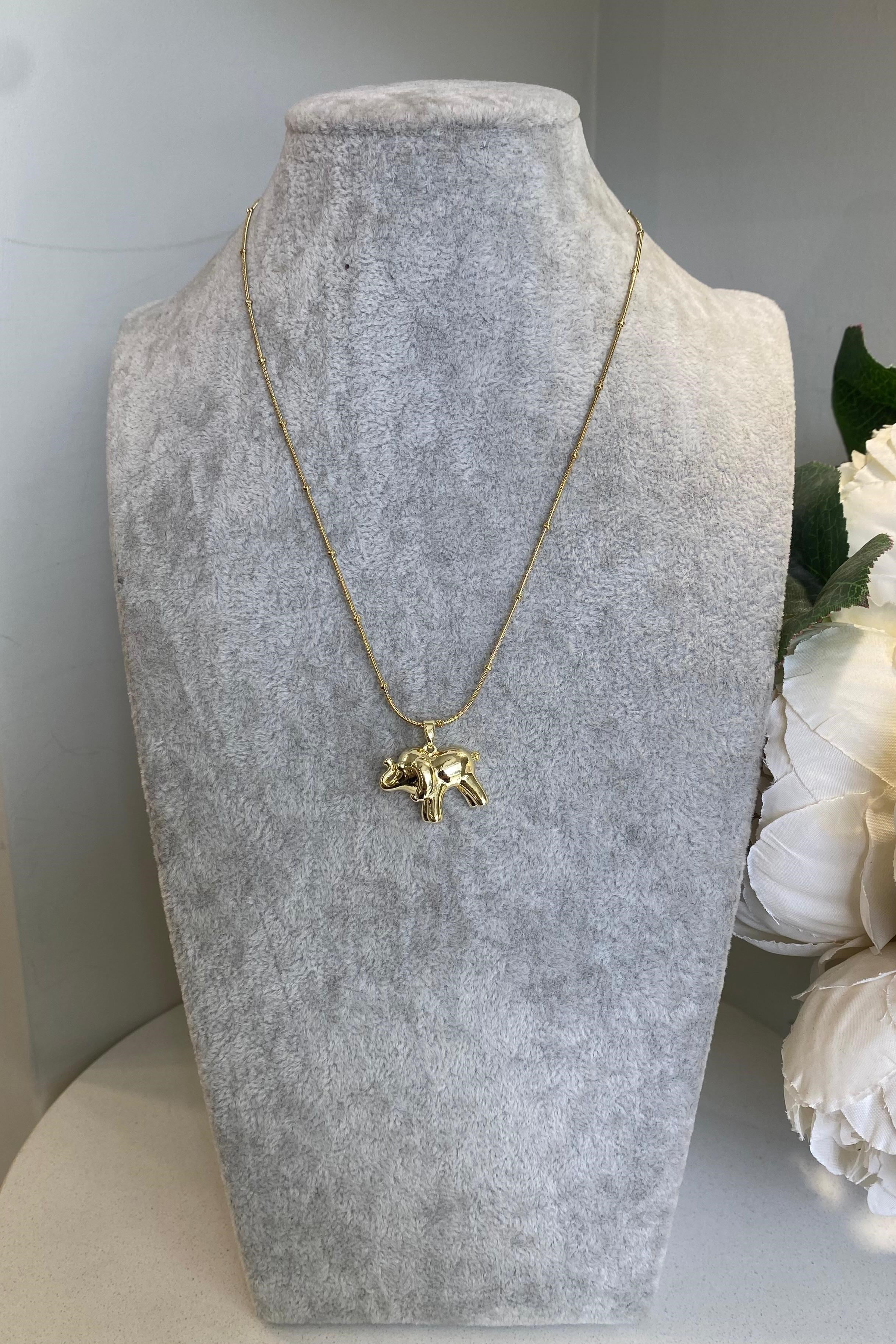 FİL UÇLU TOPÇUK ZİNCİR KOLYE