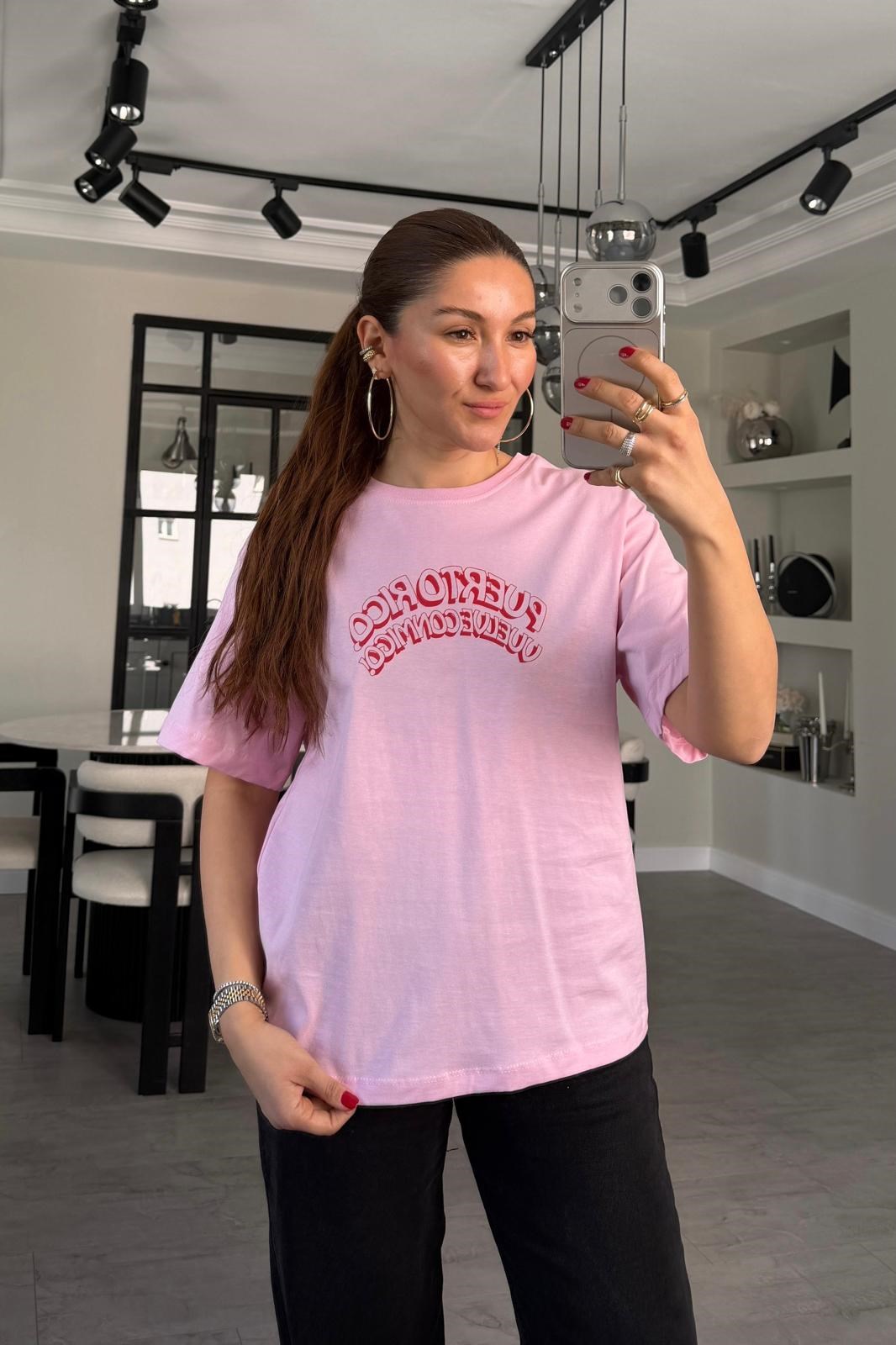 PUERTORİCO BASKILI T-SHİRT