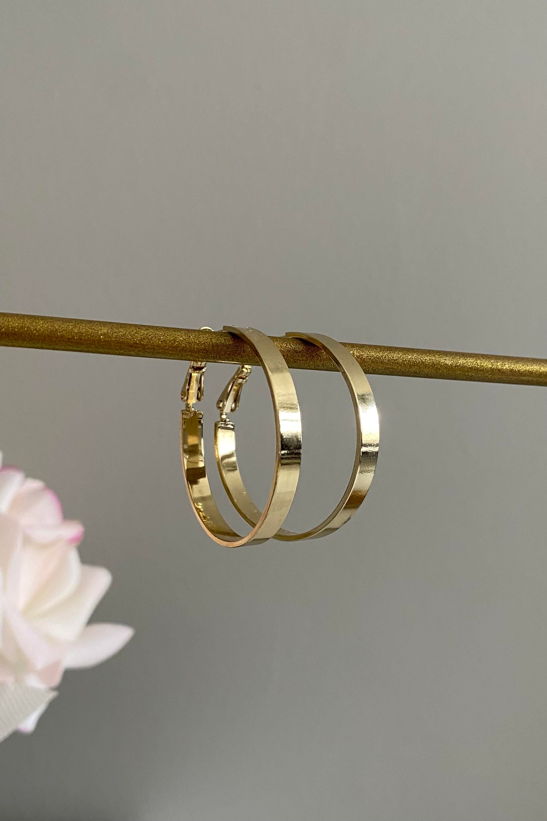 KARE KESİT HALKA KÜPE 3.5 CM